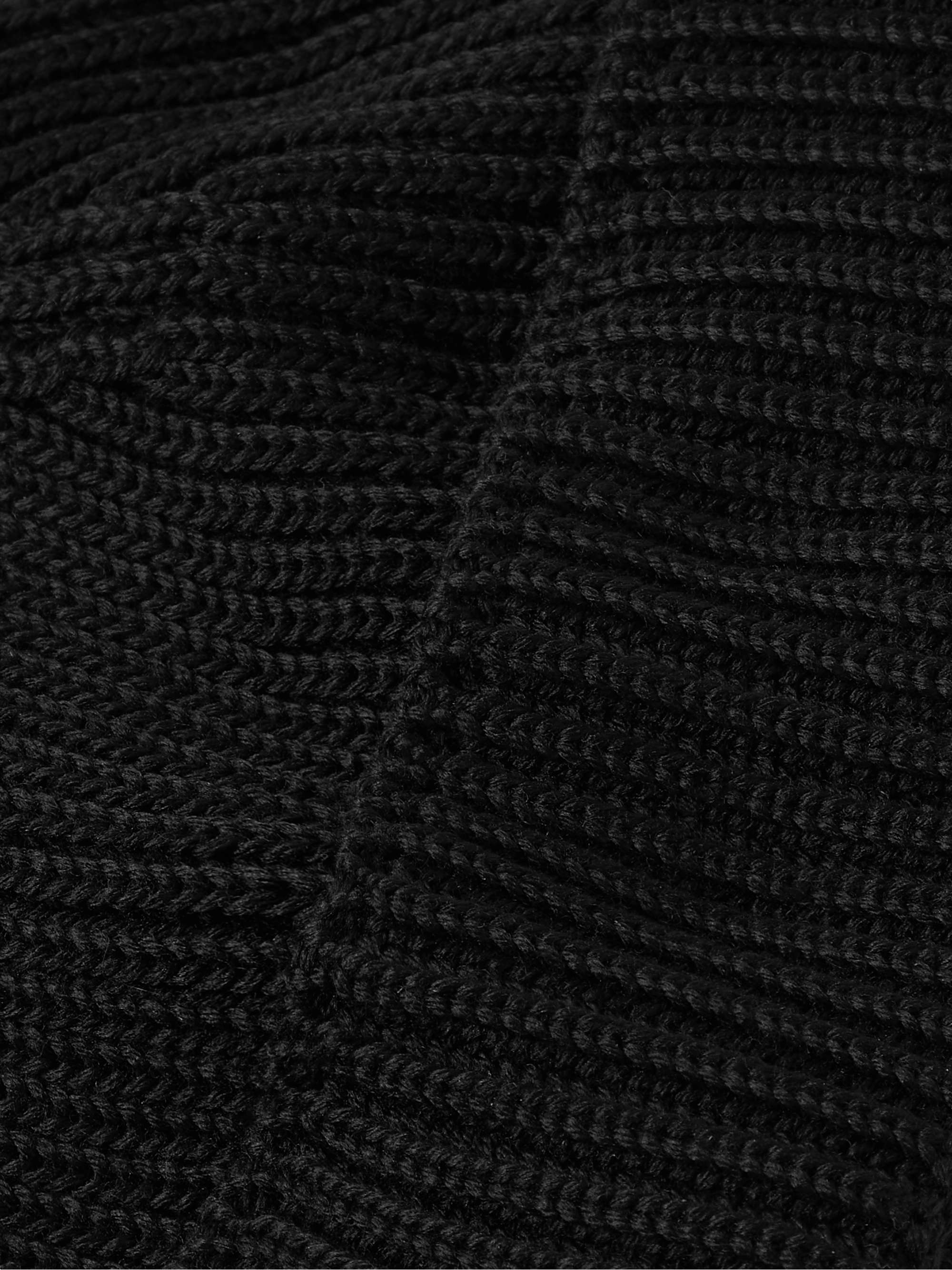 S.N.S. HERNING Fender Ribbed Virgin Wool Beanie