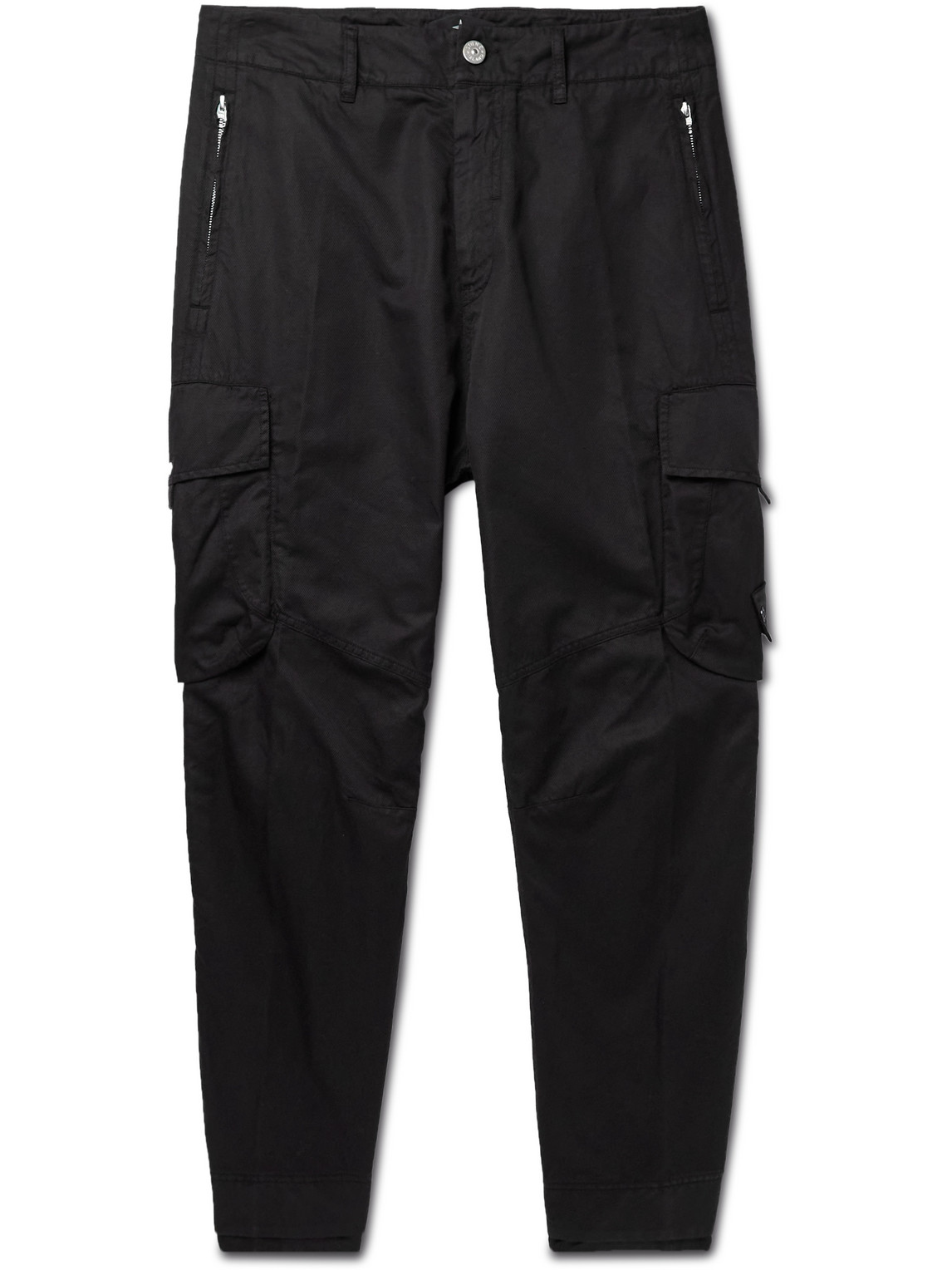 Tapered Logo-Appliquéd Twill Cargo Trousers