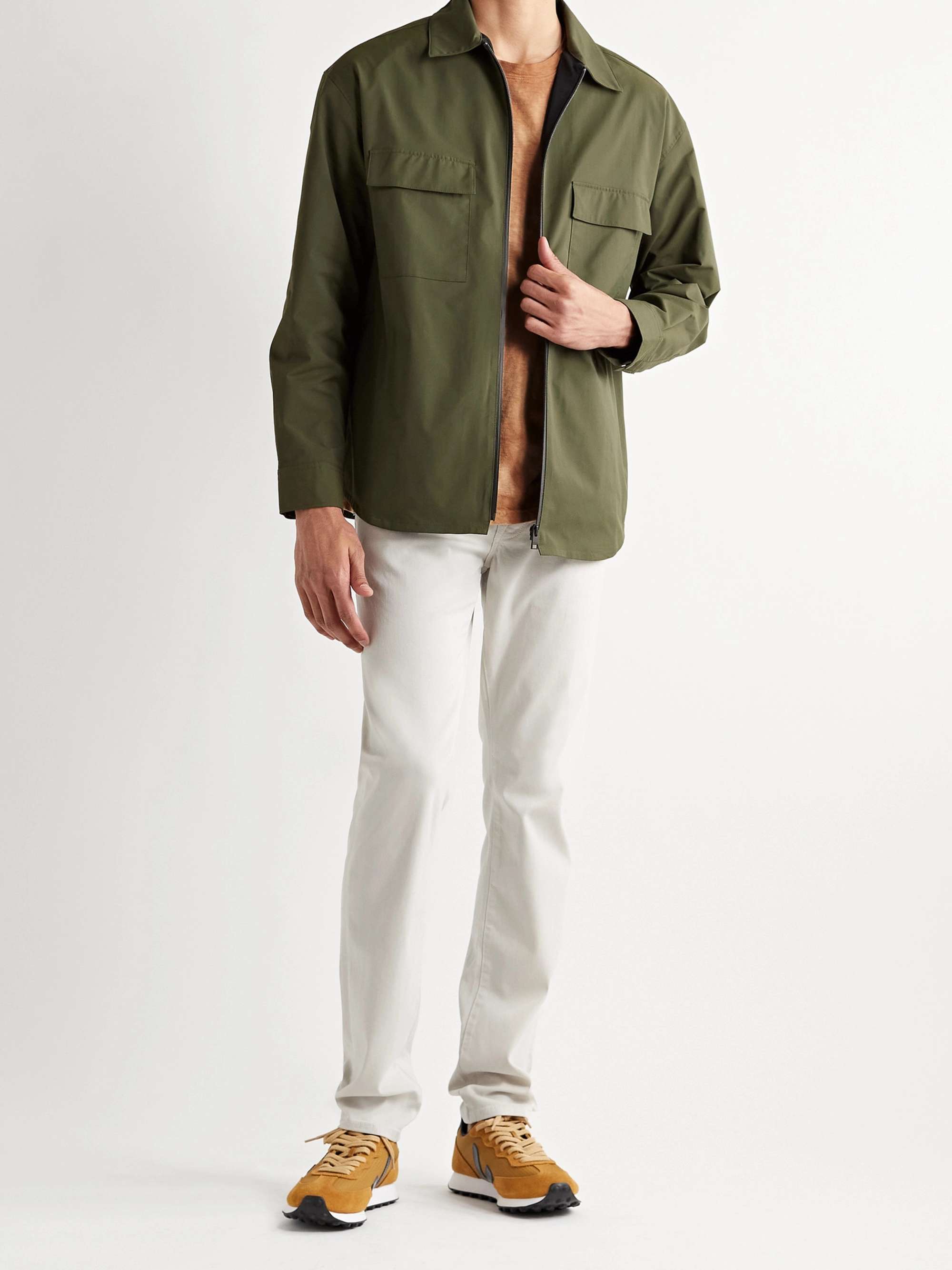 FRAME L'Homme Slim-Fit Stretch Lyocell-Blend Trousers