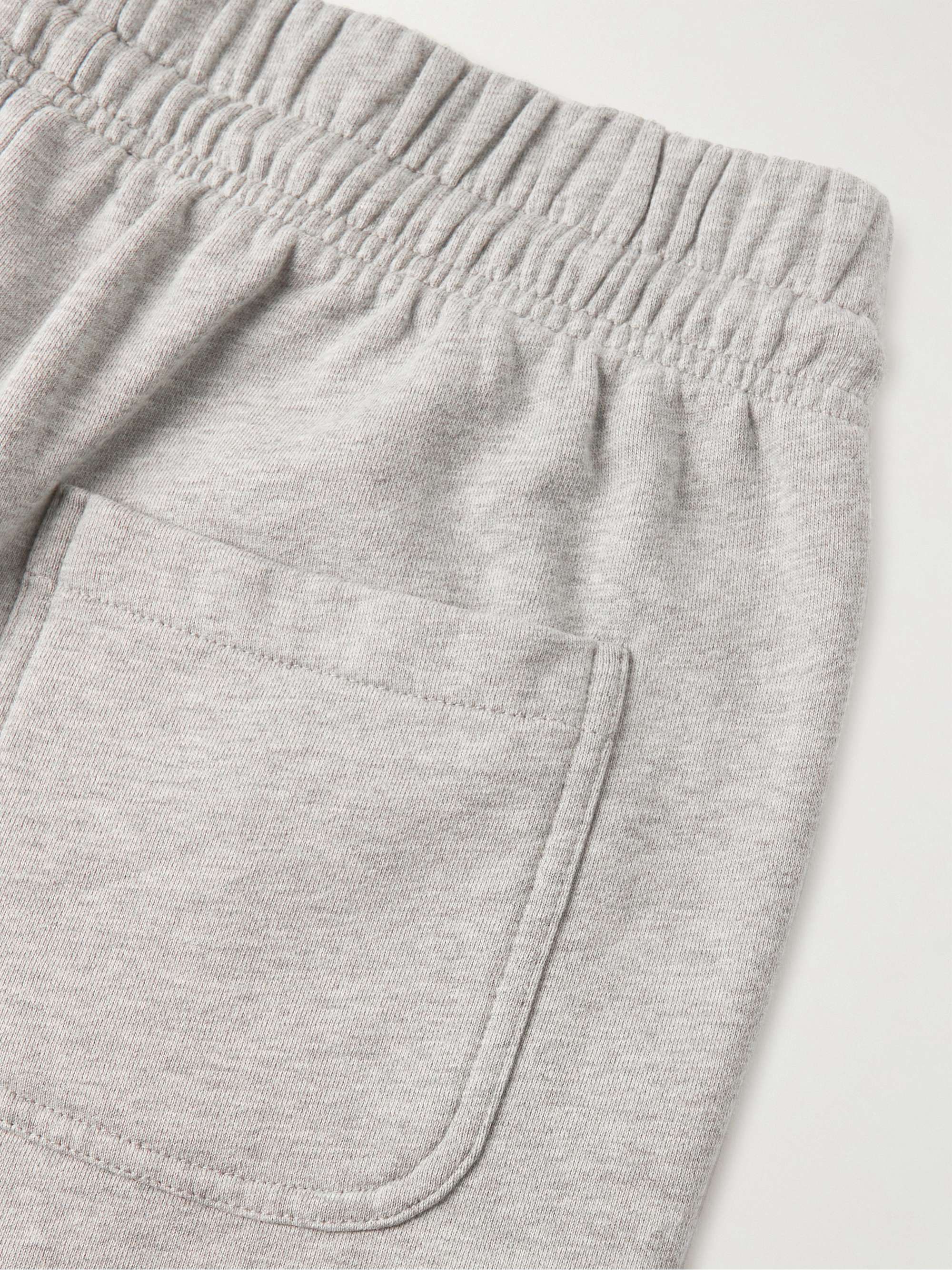 MAISON KITSUNÉ Chillax Fox Tapered Logo-Appliquéd Cotton-Jersey Sweatpants