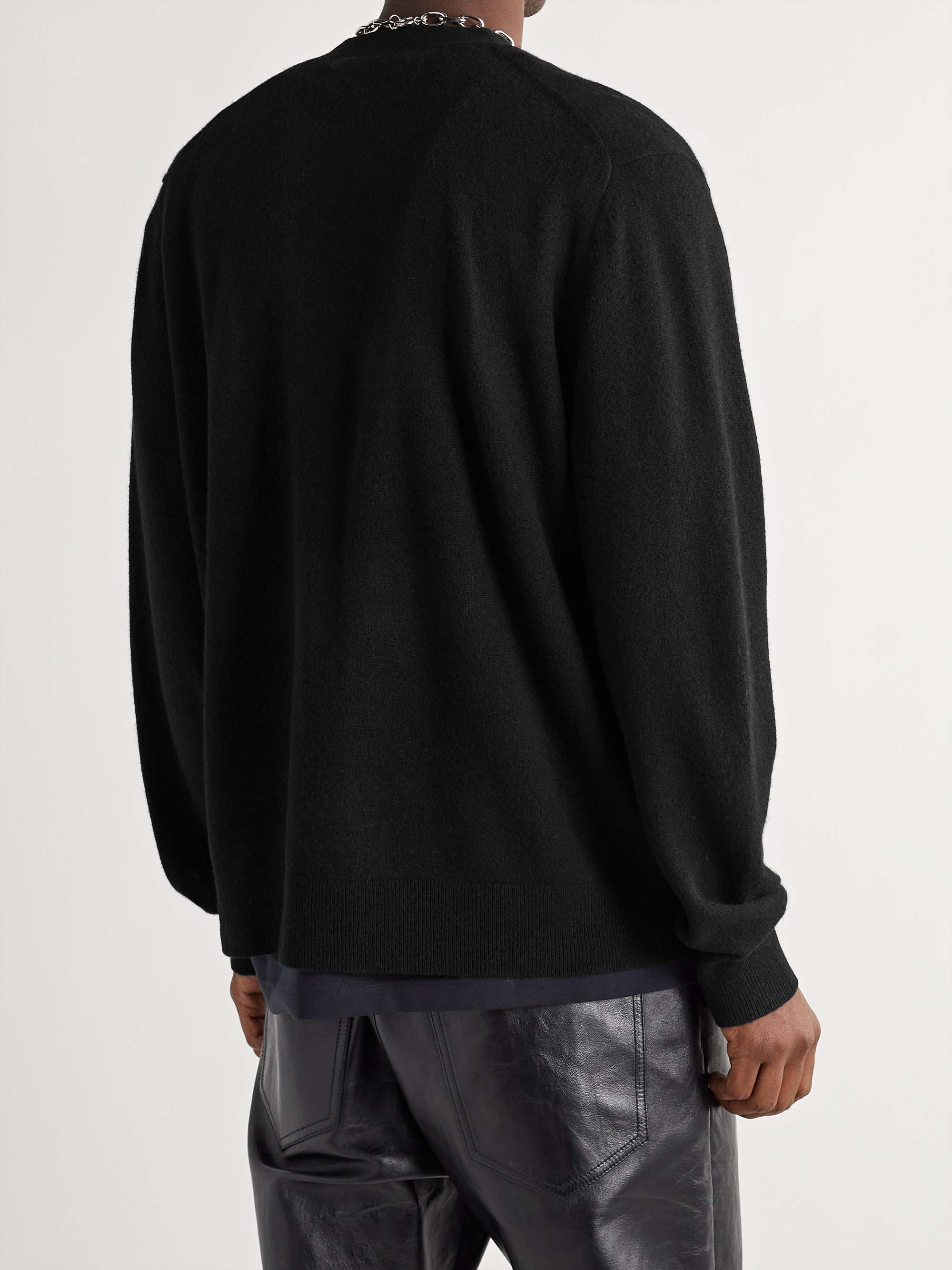 ACNE STUDIOS Keve Logo-Appliquéd Wool Cardigan