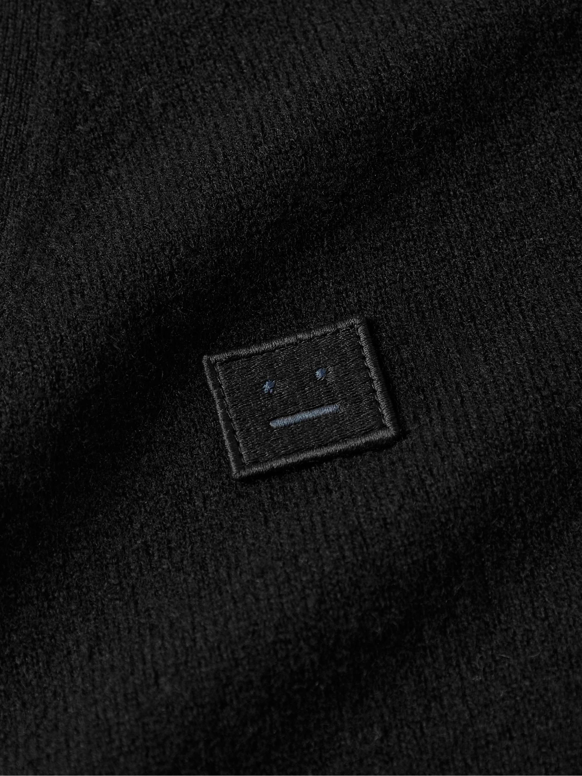 ACNE STUDIOS Keve Logo-Appliquéd Wool Cardigan