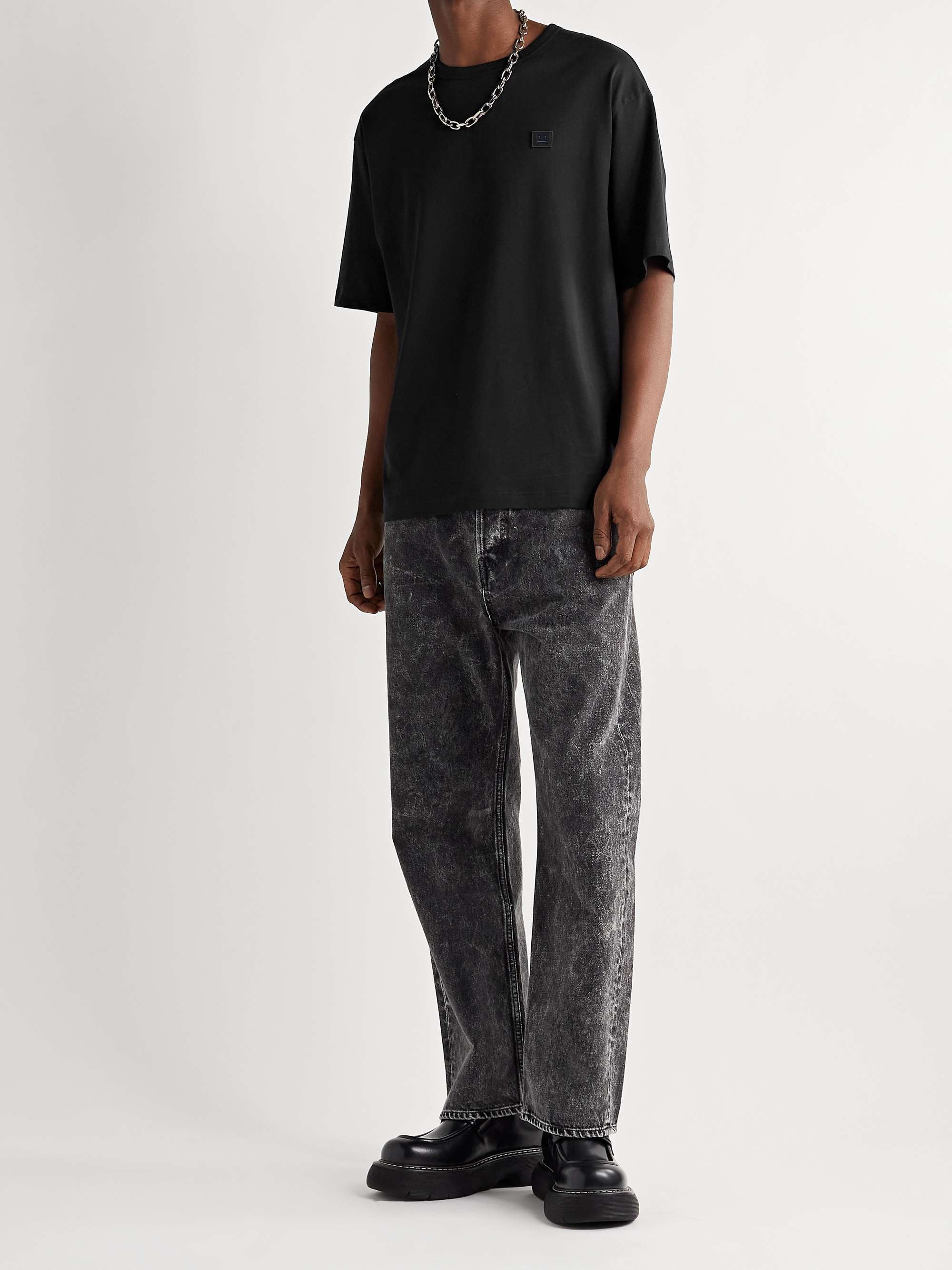 ACNE STUDIOS Exford Logo-Appliquéd Cotton-Jersey T-Shirt
