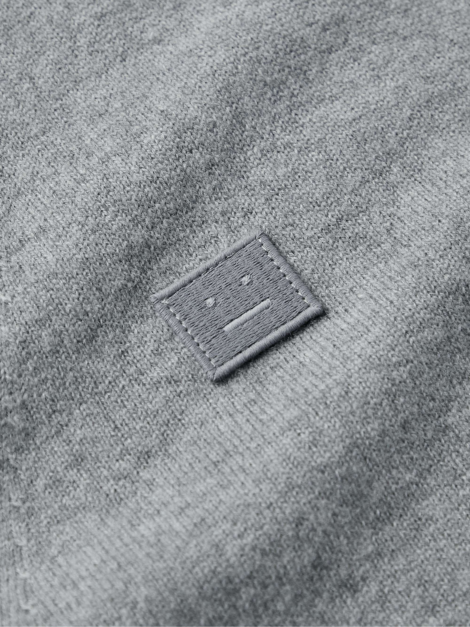 ACNE STUDIOS Keve Logo-Appliquéd Wool Cardigan