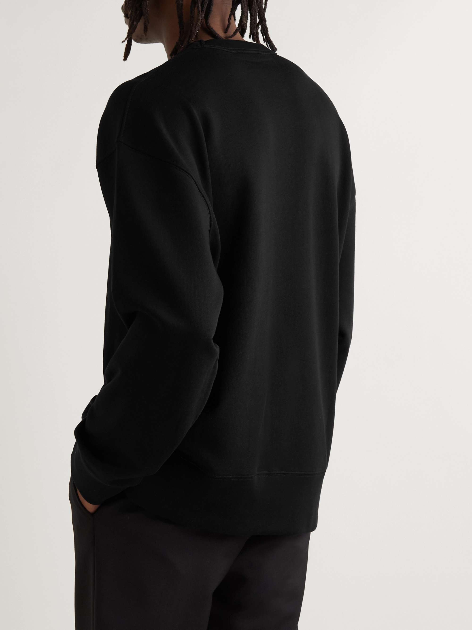 ACNE STUDIOS Fonbar Logo-Appliquéd Cotton-Jersey Sweatshirt