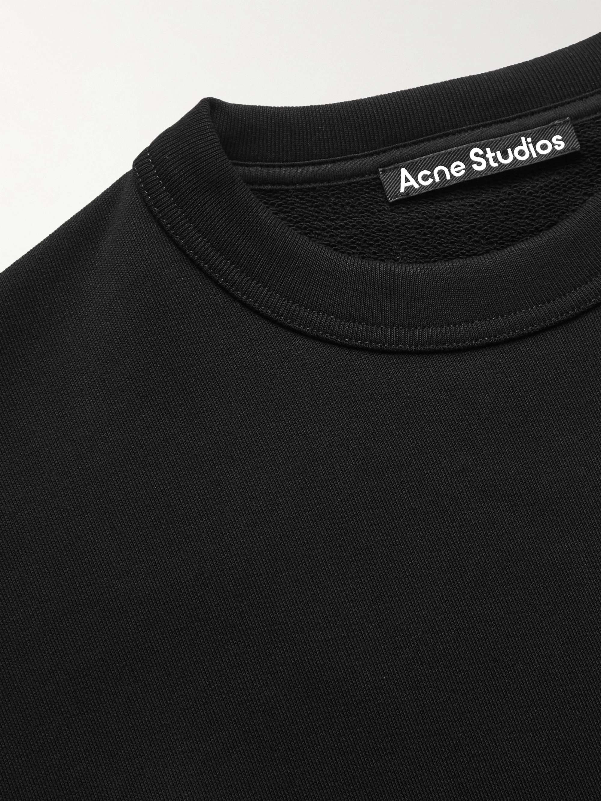 ACNE STUDIOS Fonbar Logo-Appliquéd Cotton-Jersey Sweatshirt