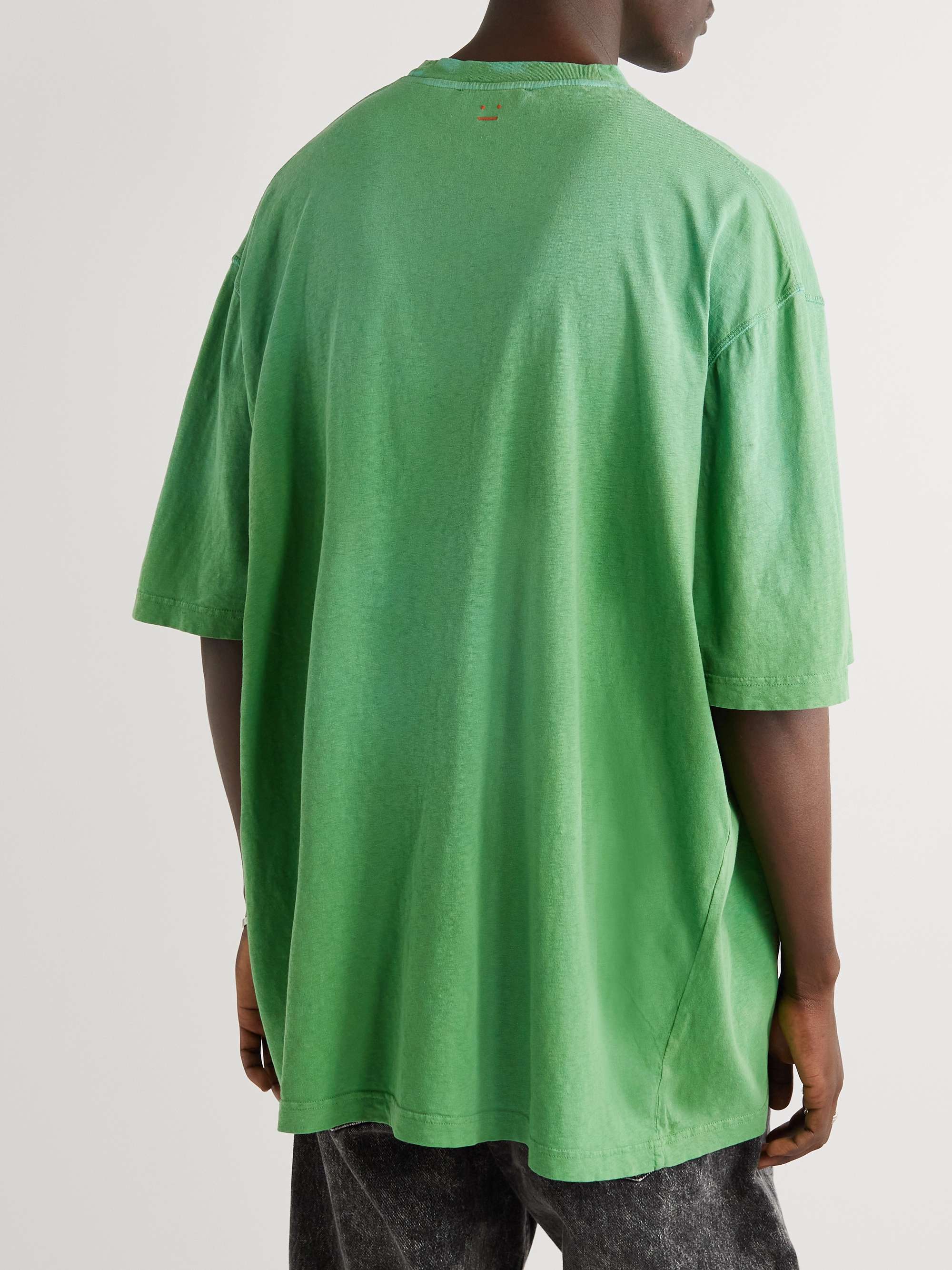 ACNE STUDIOS Eyck Oversized Logo-Appliquéd Cotton-Jersey T-Shirt