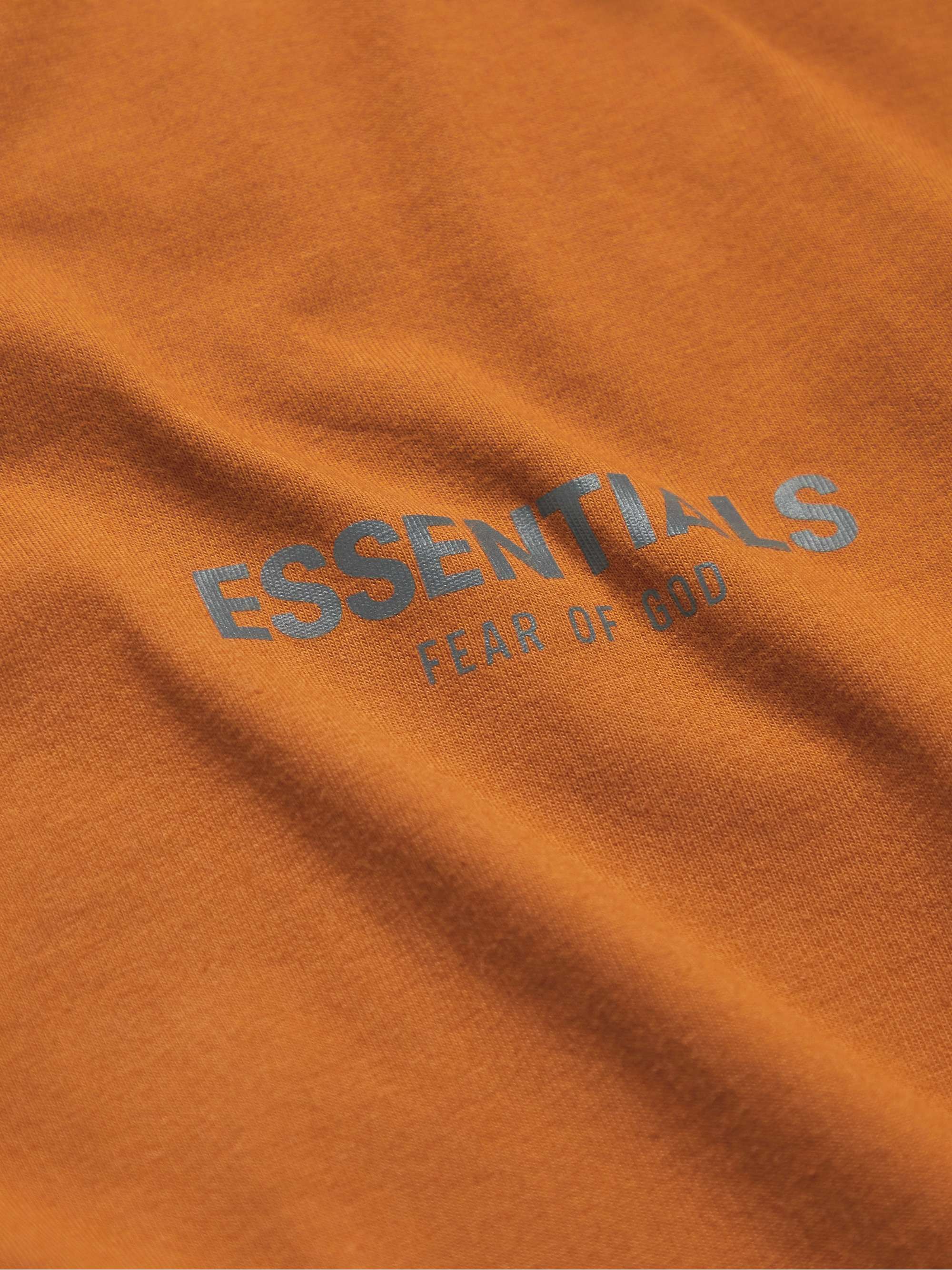 FEAR OF GOD ESSENTIALS Appliquéd Logo-Print Cotton-Jersey T-Shirt