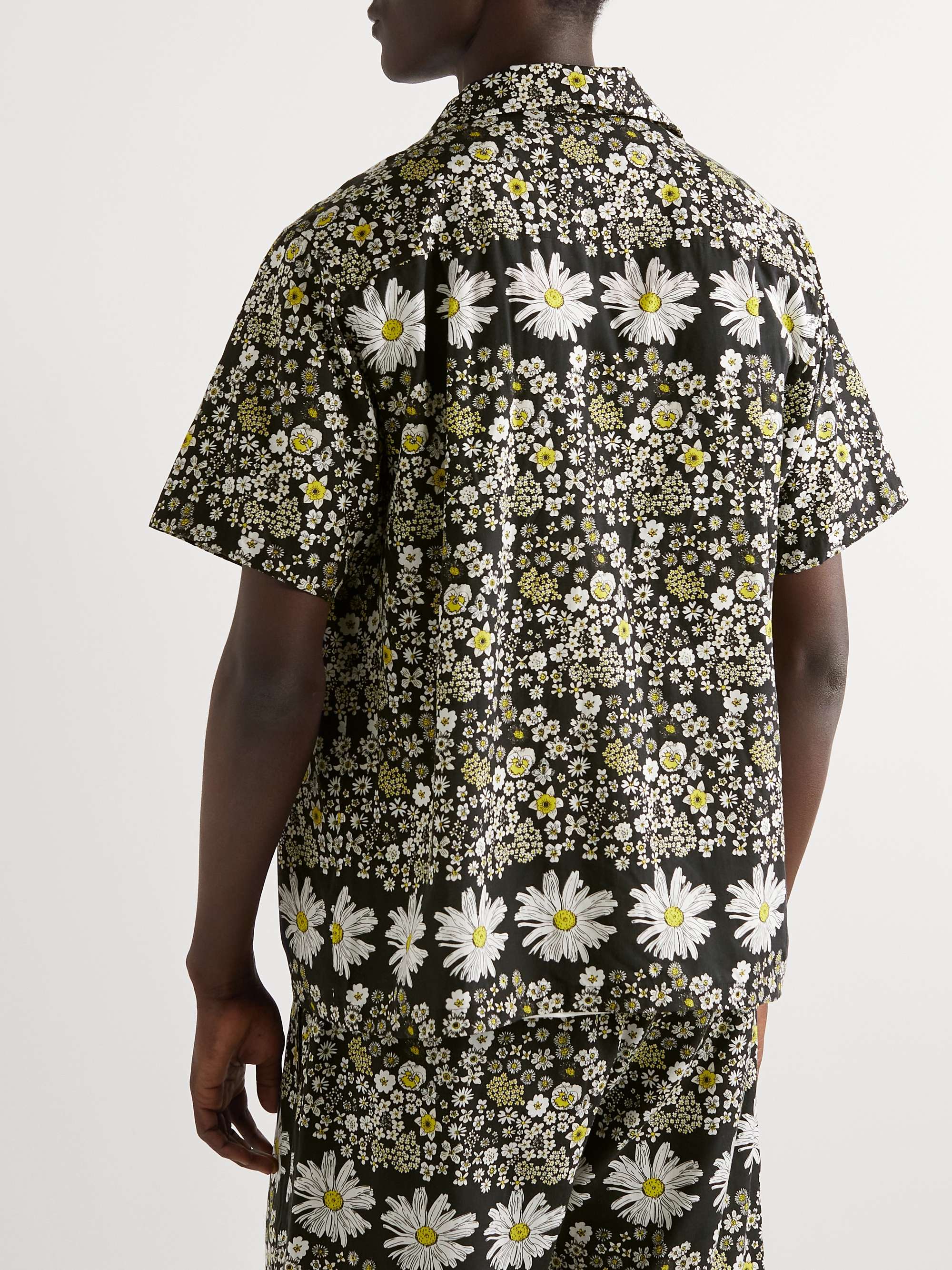 NOMA T.D. Convertible-Collar Printed Rexcell Shirt