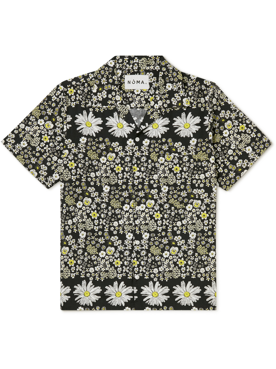 Convertible-Collar Printed Rexcell Shirt