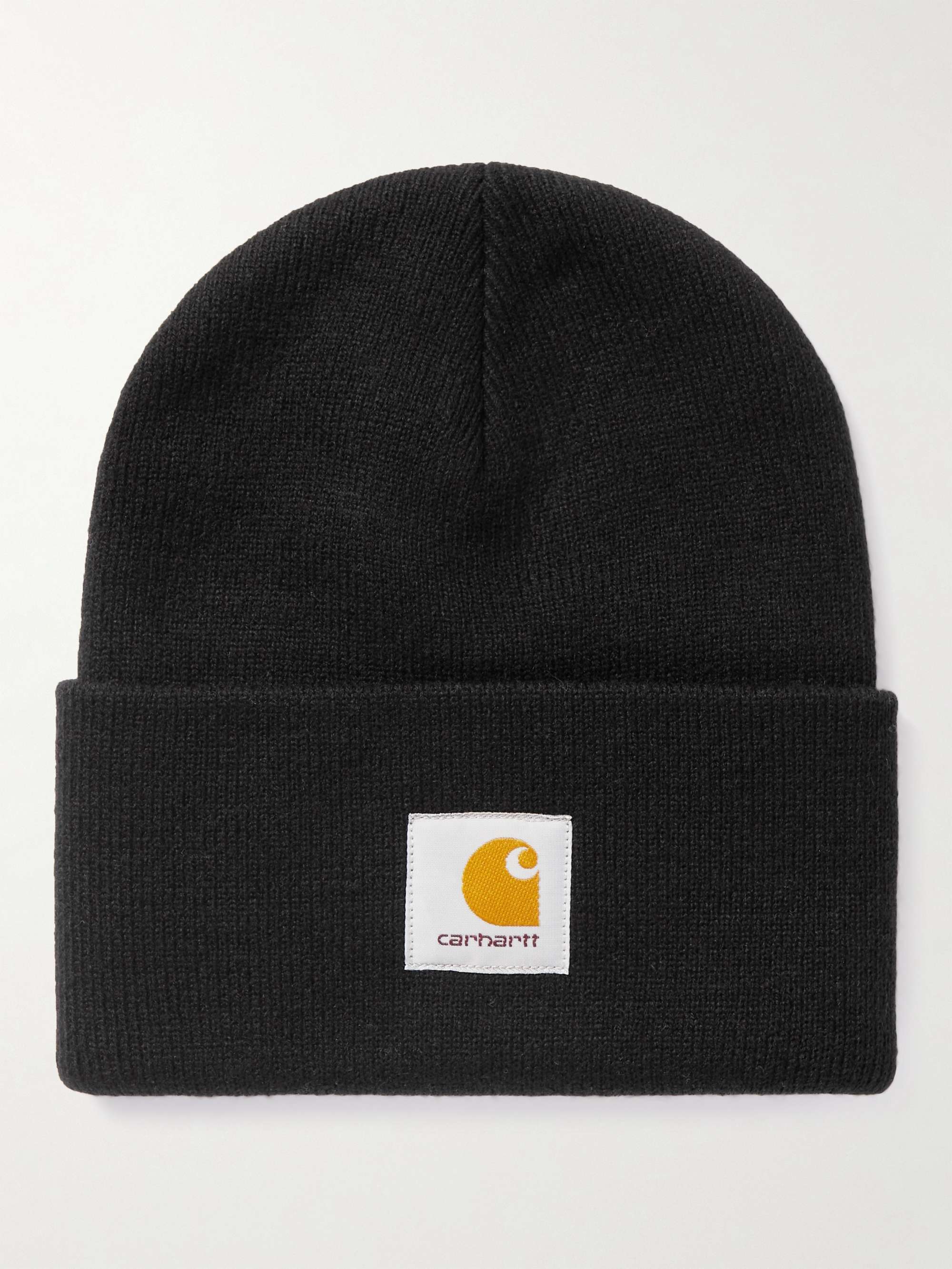 CARHARTT WIP Watch Logo-Appliquéd Ribbed-Knit Beanie for Men