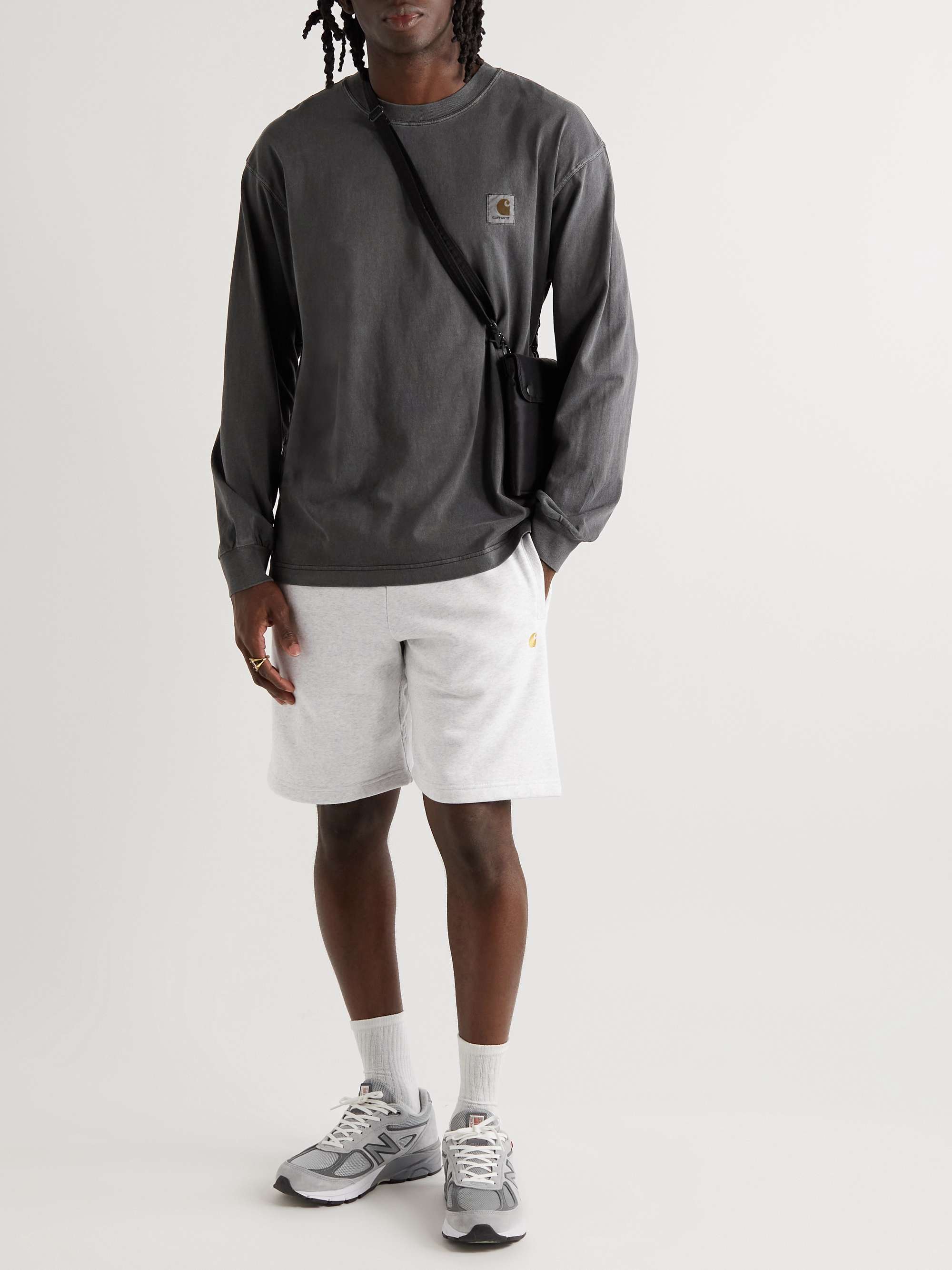 NIKE Sportswear Club Wide-Leg Cotton-Blend Jersey Cargo Shorts for