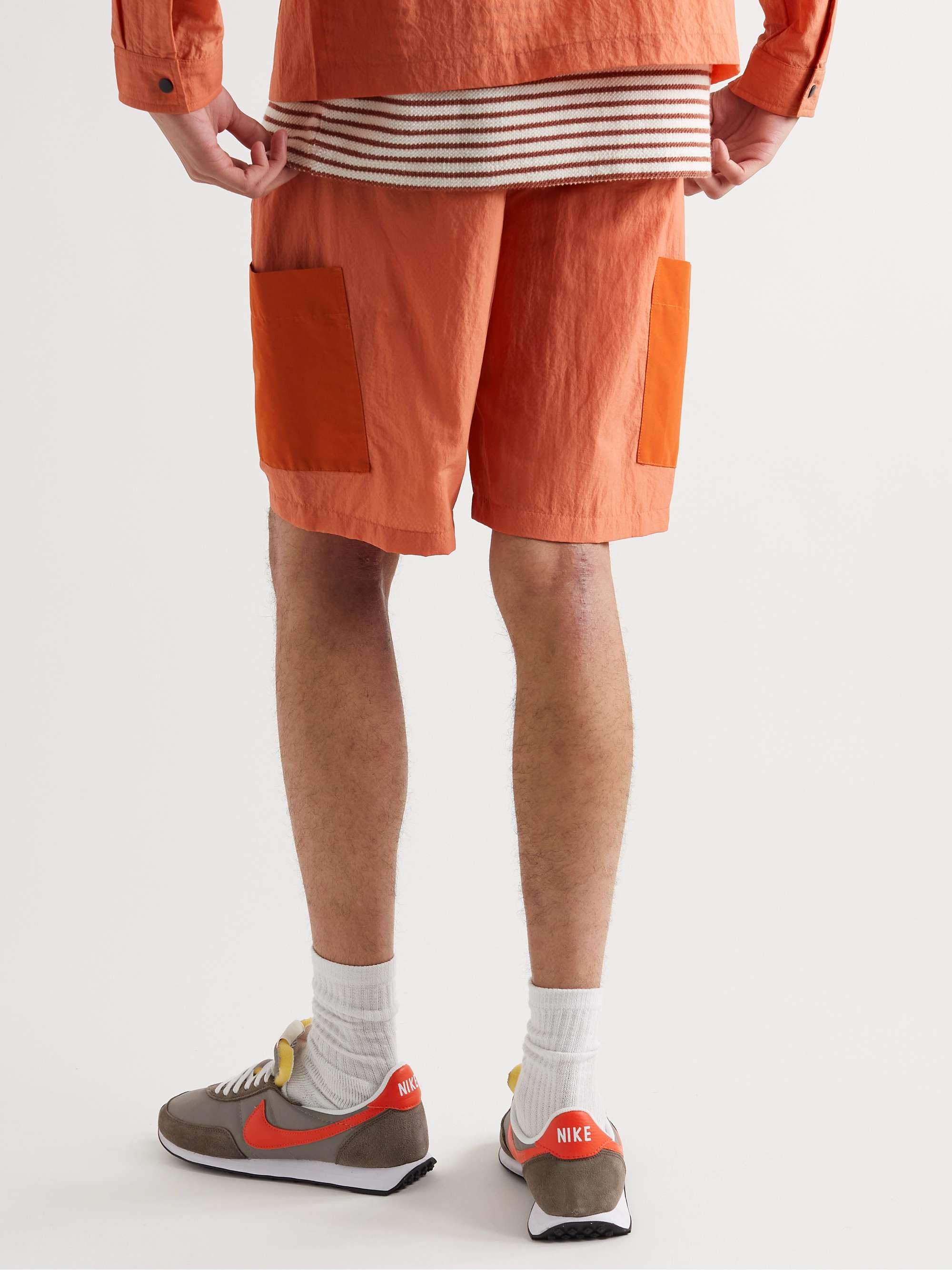 FOLK Stack Straight-Leg Nylon Shorts