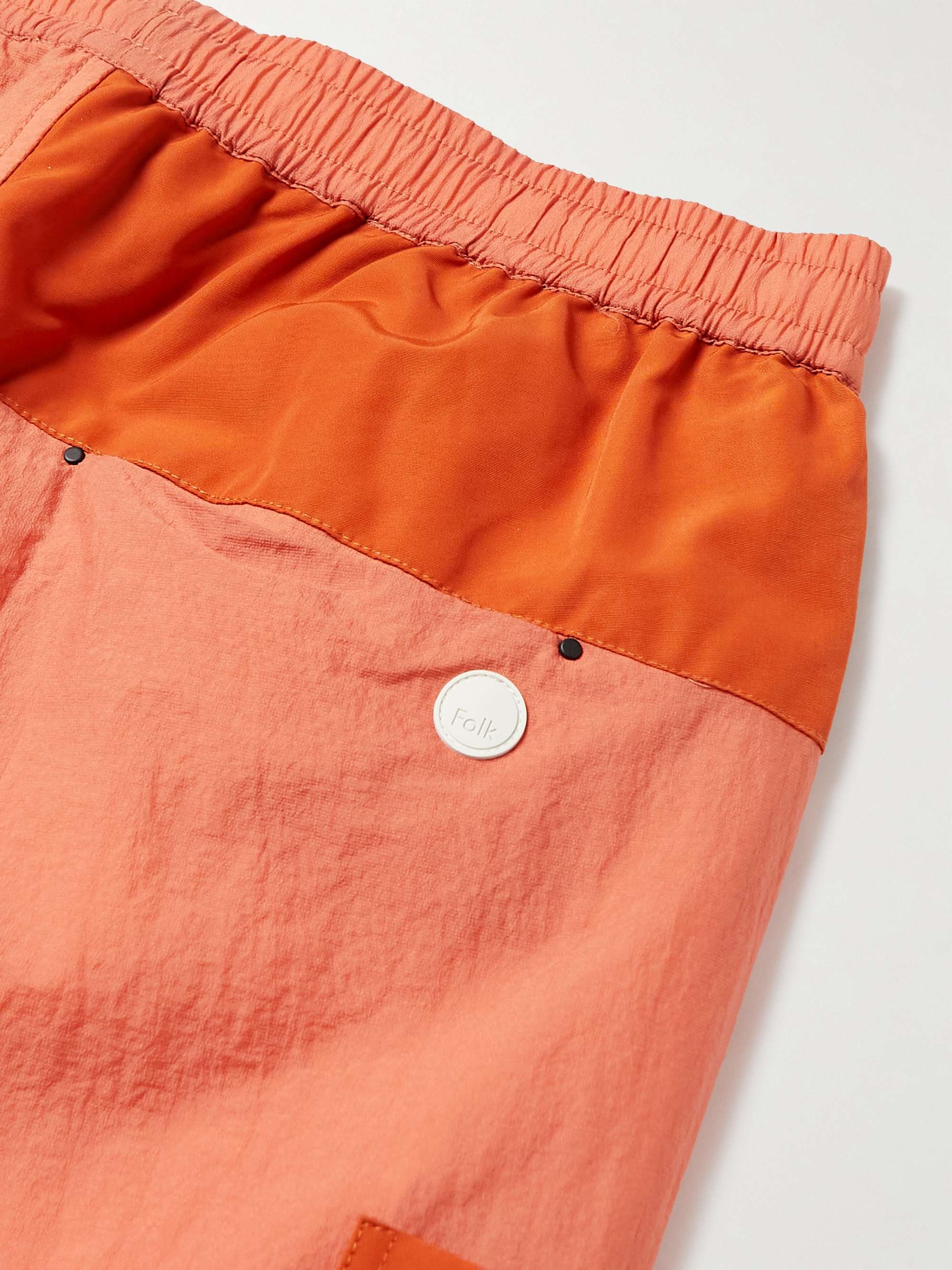 FOLK Stack Straight-Leg Nylon Shorts