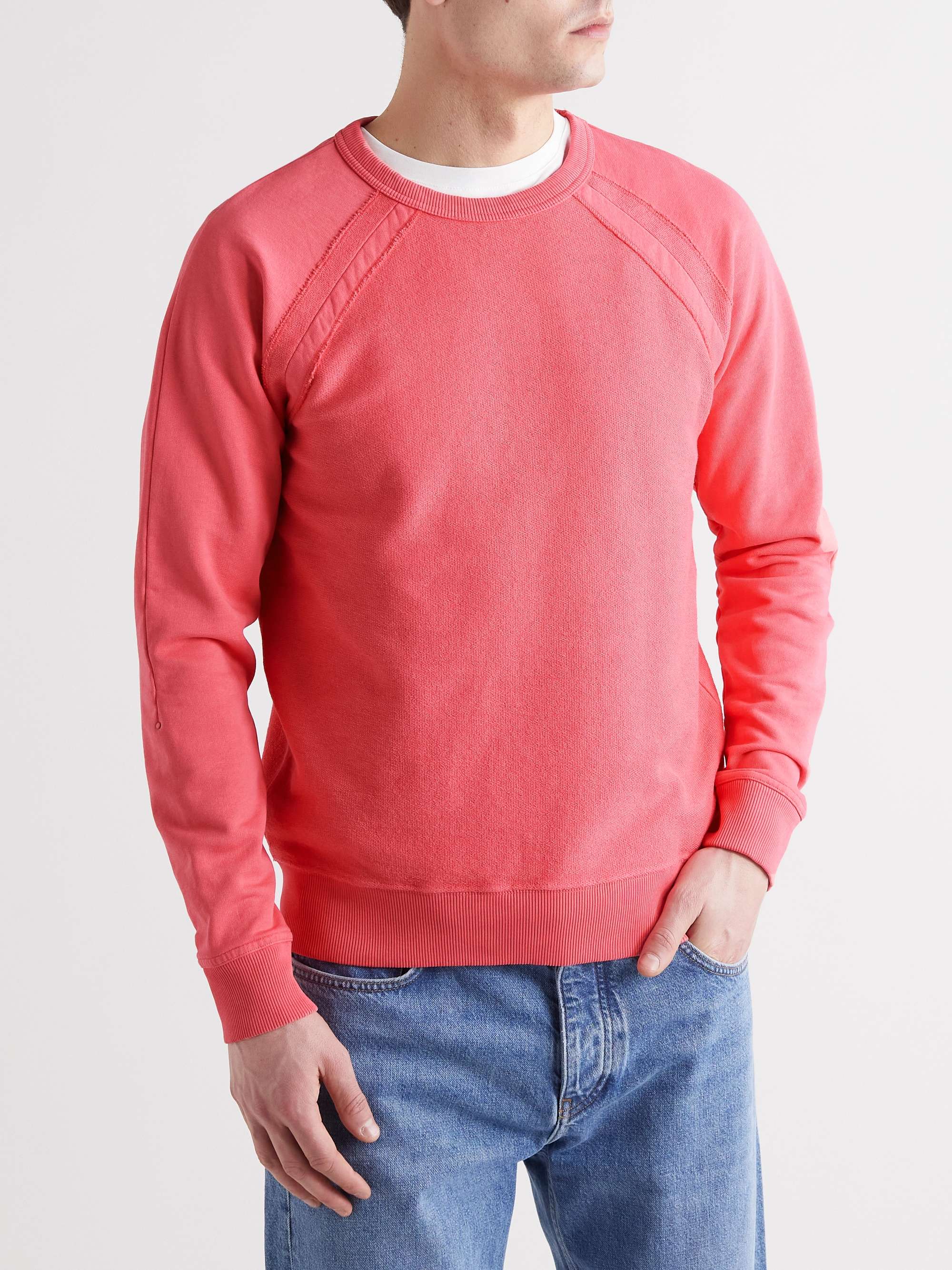 FOLK Rework Rivet Cotton-Jersey and Terry Sweatshirt for Men | MR PORTER