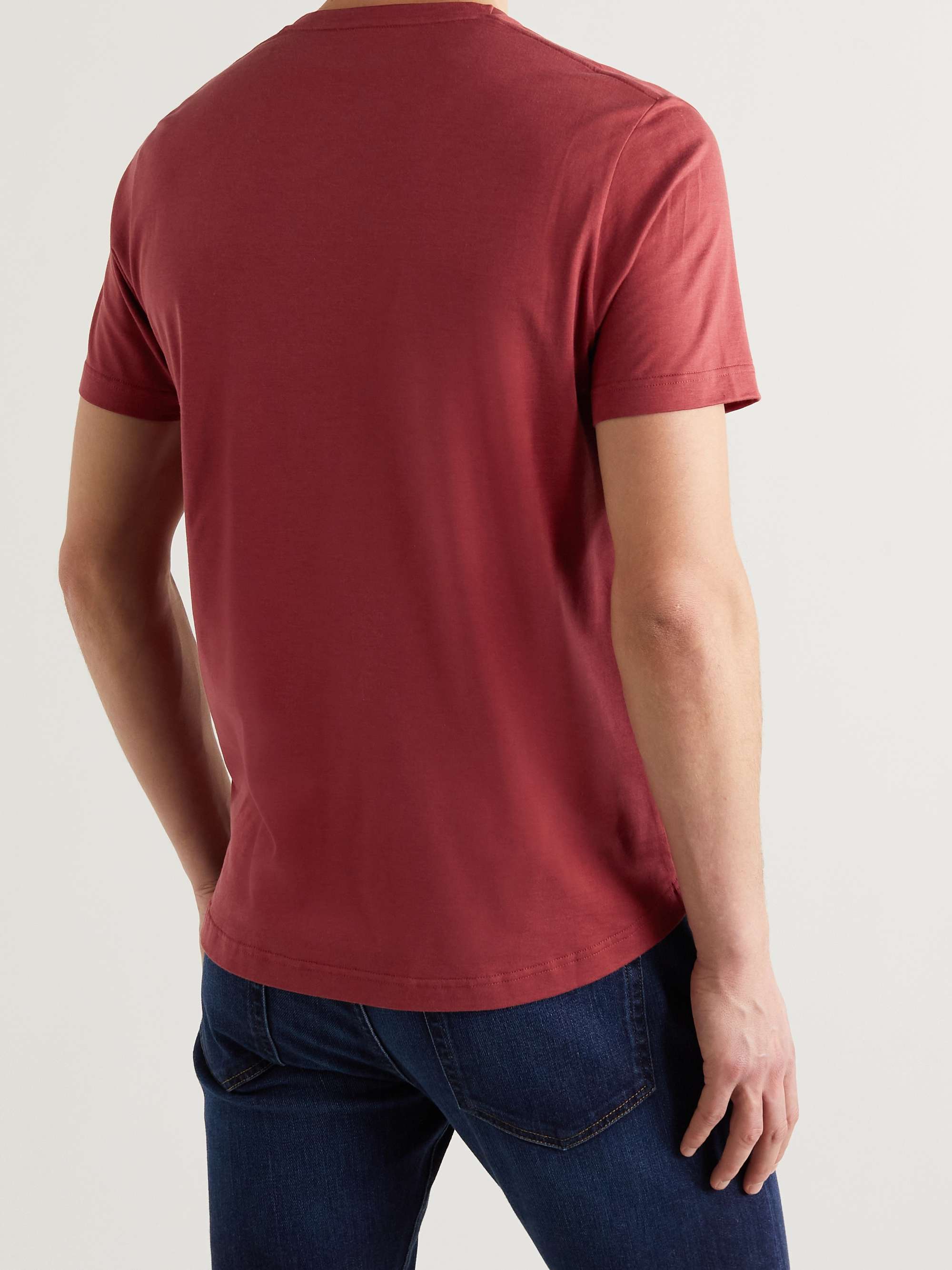 LORO PIANA Slim-Fit Silk and Cotton-Blend Jersey T-Shirt