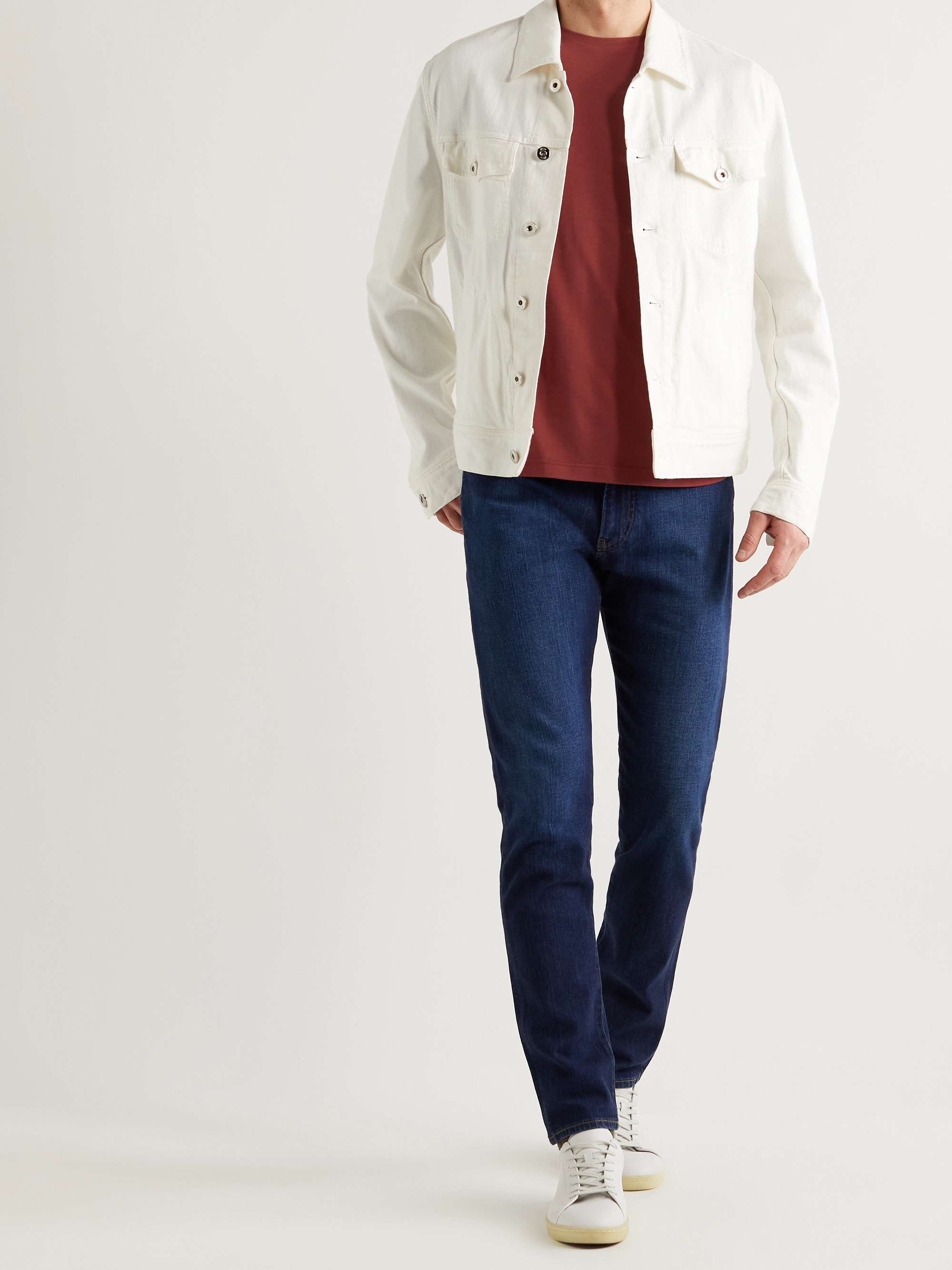LORO PIANA Slim-Fit Silk and Cotton-Blend Jersey T-Shirt