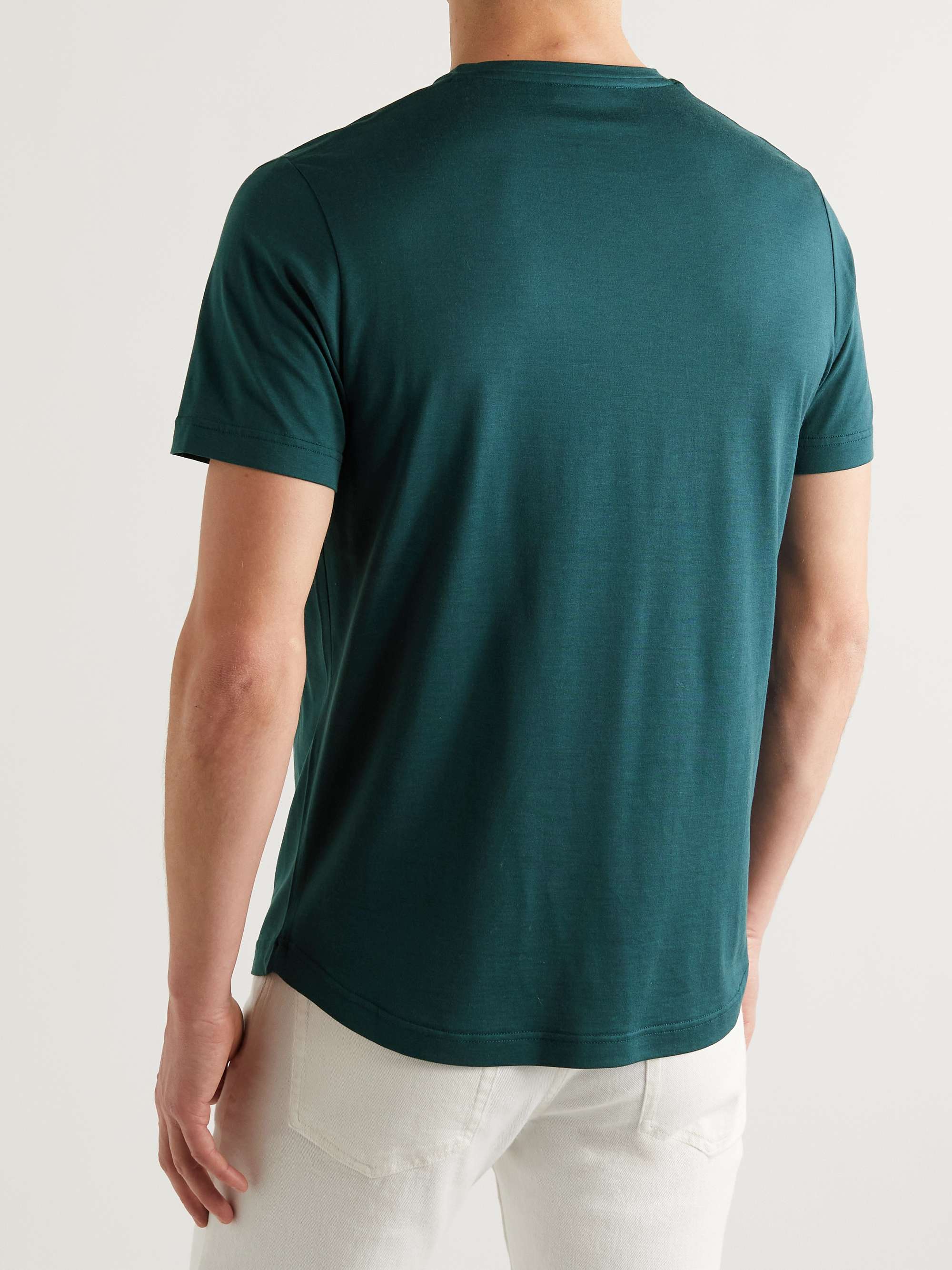 LORO PIANA Slim-Fit Silk and Cotton-Blend Jersey T-Shirt