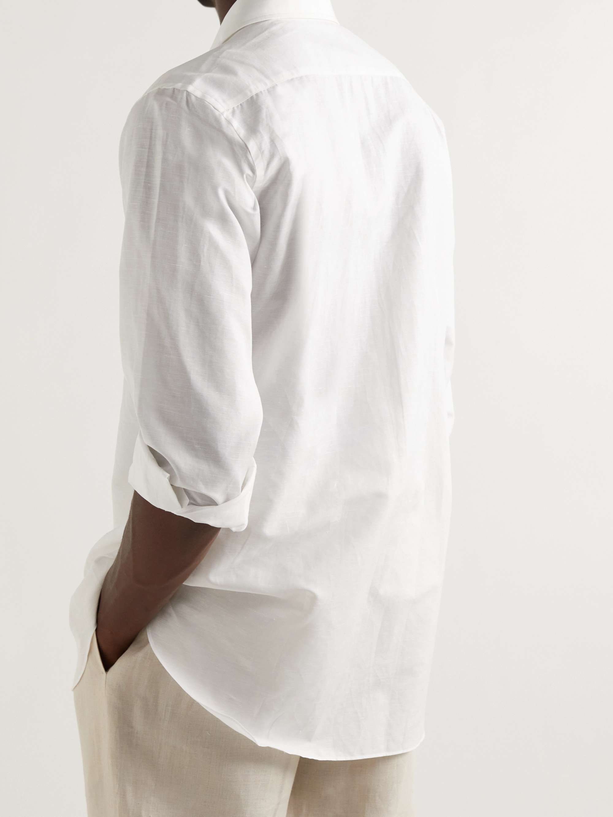 LORO PIANA Linen and Cotton-Blend Shirt