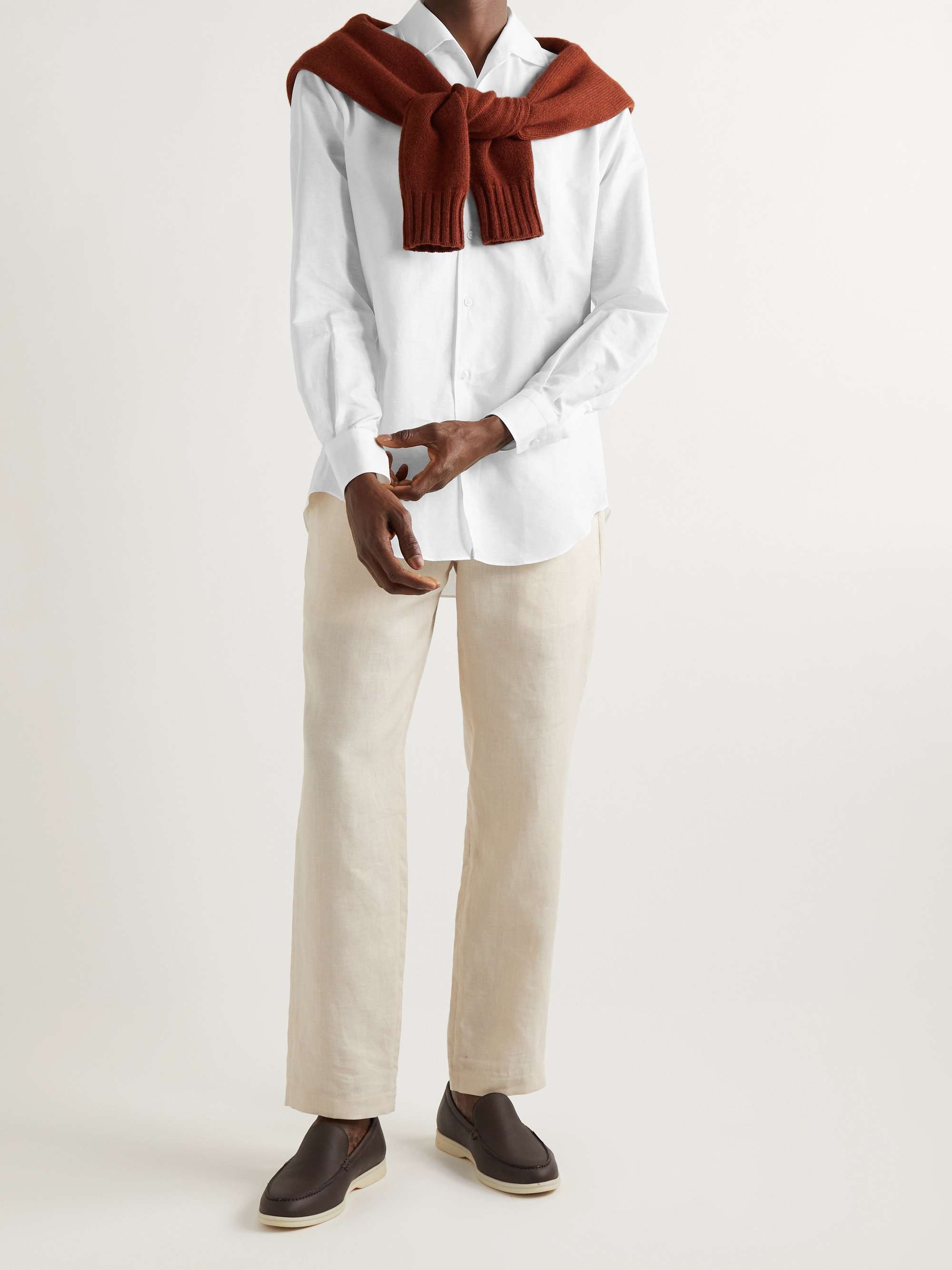 LORO PIANA Linen and Cotton-Blend Shirt