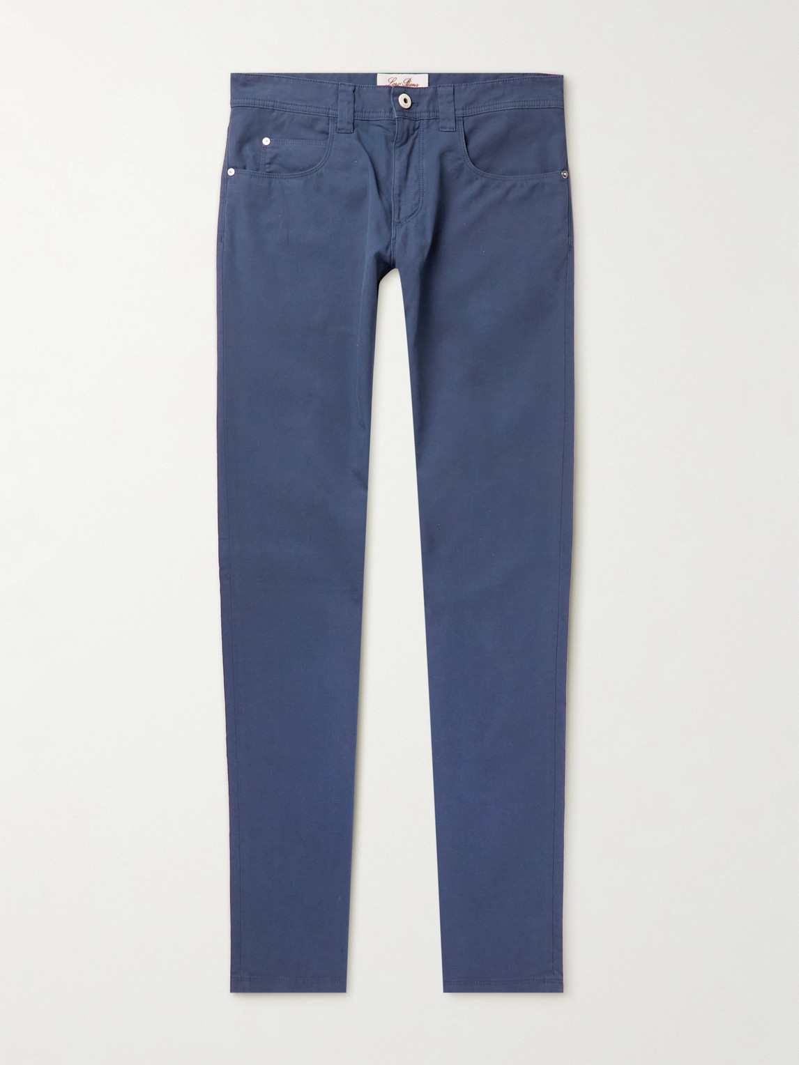 Loro Piana Slim-Fit Garment-Dyed Cotton-Blend Trousers - Men