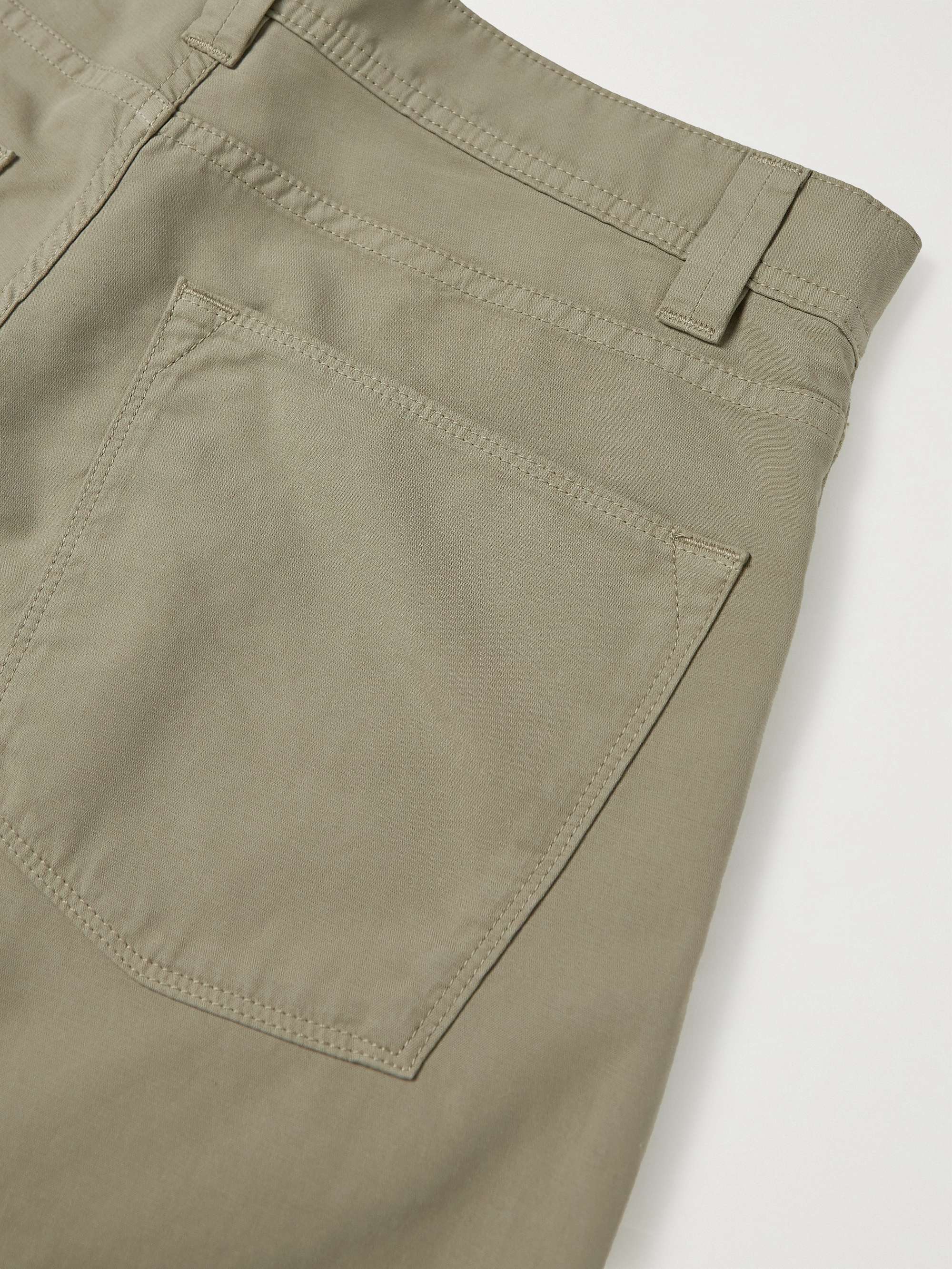 LORO PIANA Slim-Fit Cotton-Blend Trousers