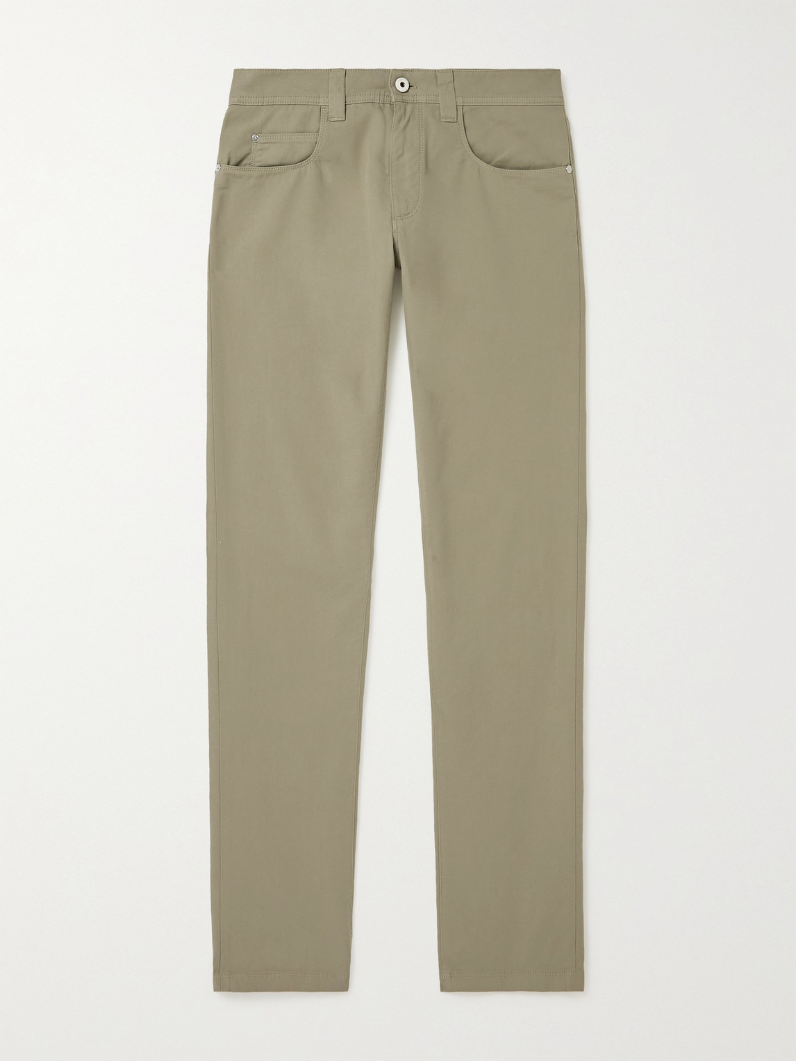 Loro Piana Slim-Fit Cotton-Blend Trousers - Men
