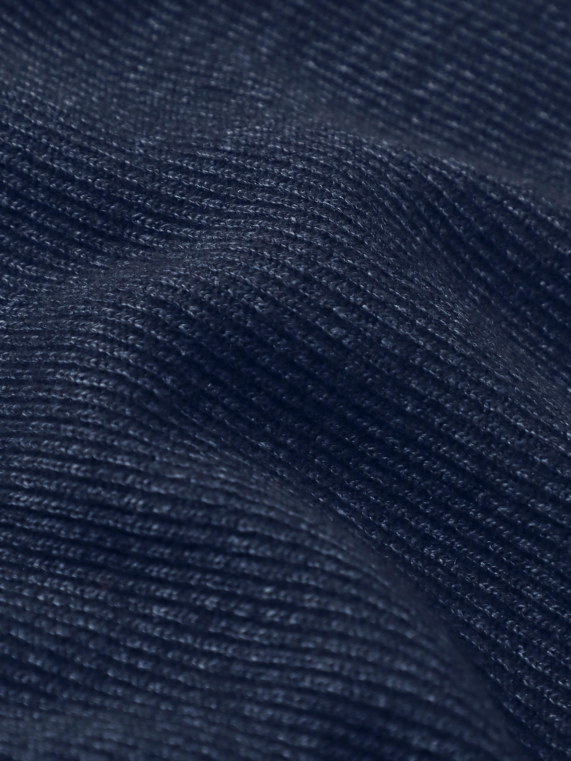 Shop Loro Piana Ribbed Cashmere, Linen And Silk-blend Sweater In Blue