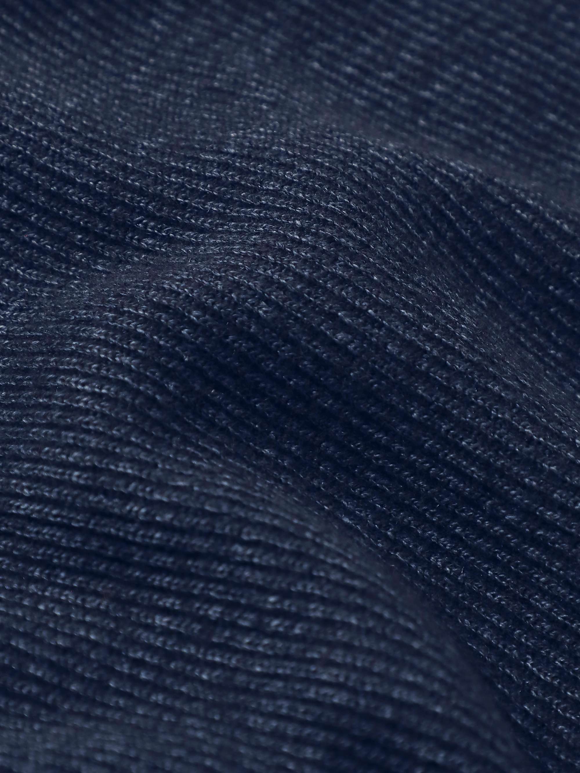 LORO PIANA Ribbed Cashmere, Linen and Silk-Blend Sweater