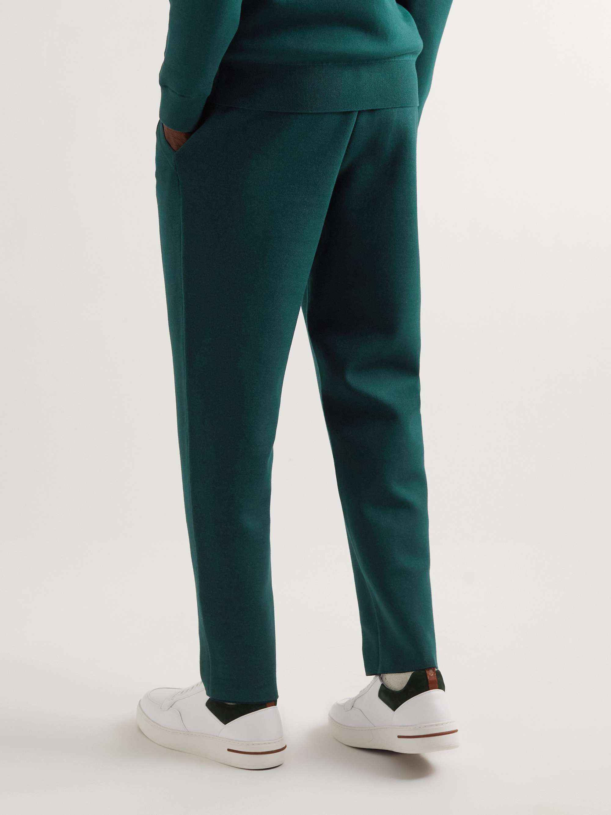 LORO PIANA Worton Tapered Cotton-Blend Sweatpants