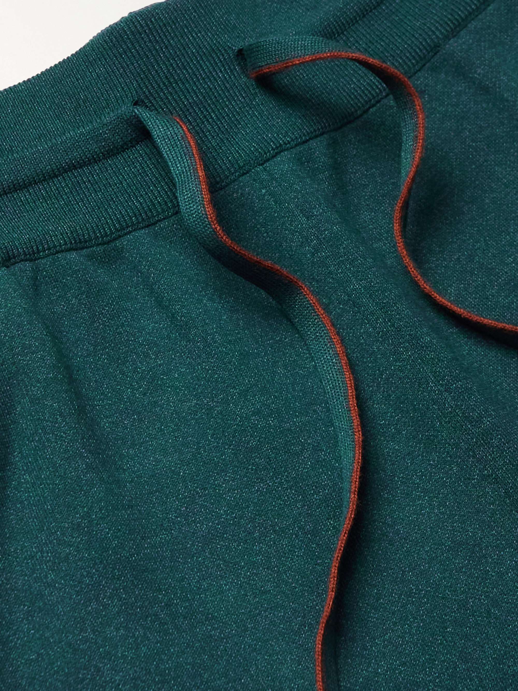 LORO PIANA Worton Tapered Cotton-Blend Sweatpants