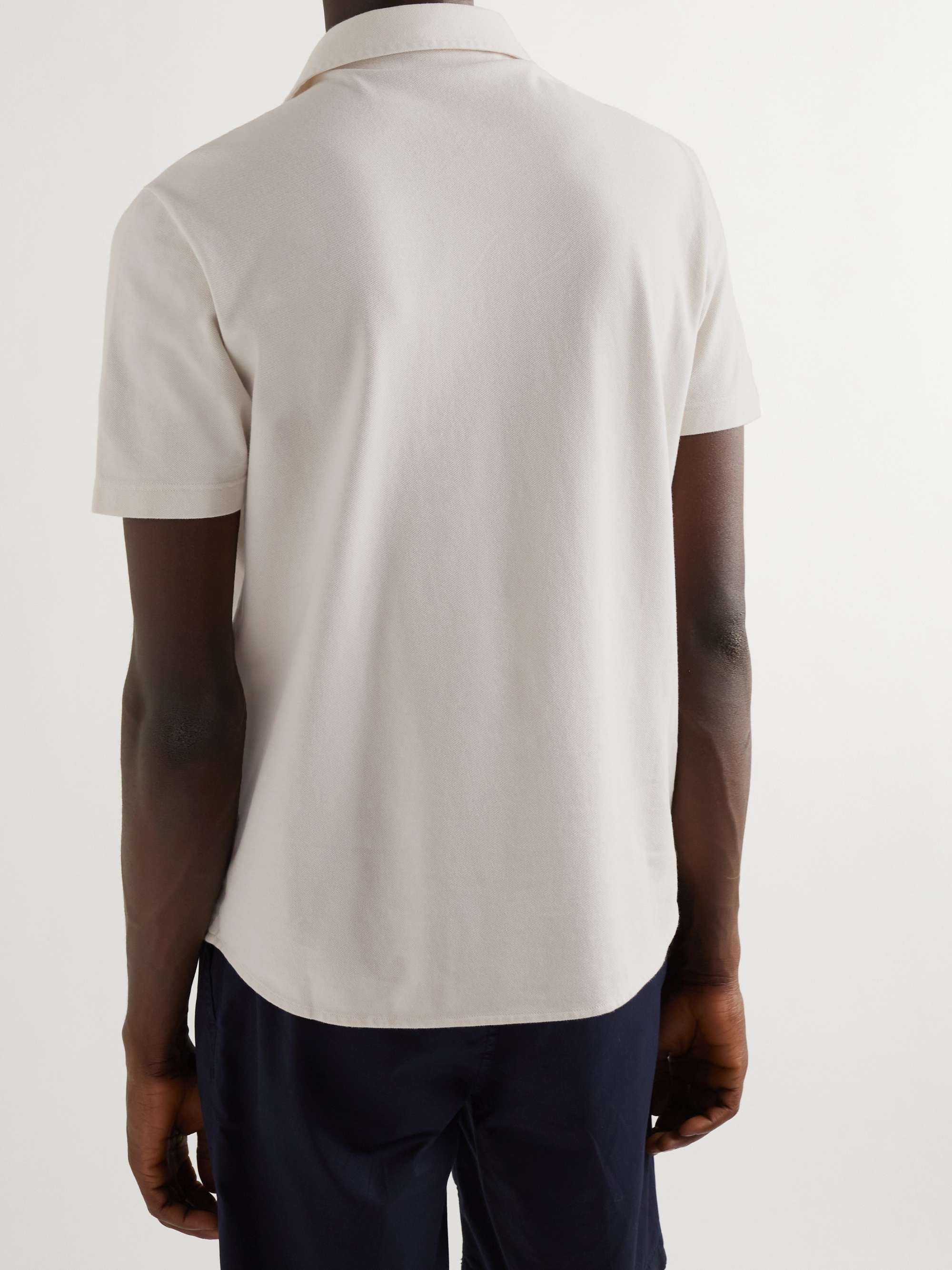 LORO PIANA Cotton-Piqué Polo Shirt