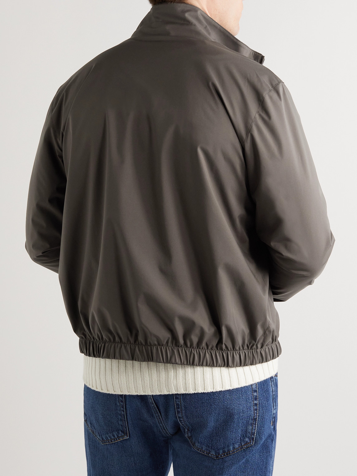 Shop Loro Piana Windmate Reversible Shell And Cashmere Bomber Jacket In Unknown