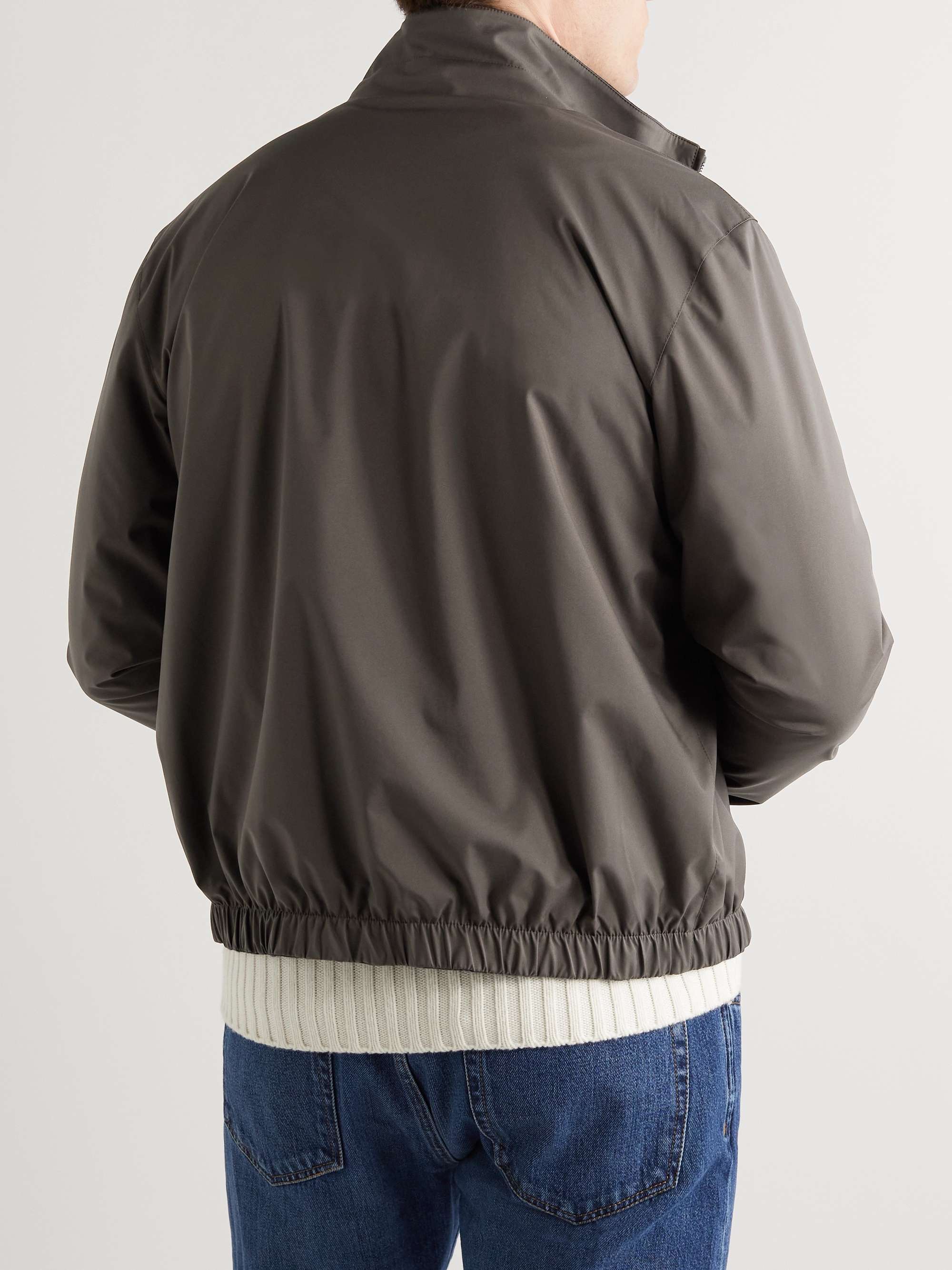 LORO PIANA Windmate Reversible Shell and Cashmere Bomber Jacket