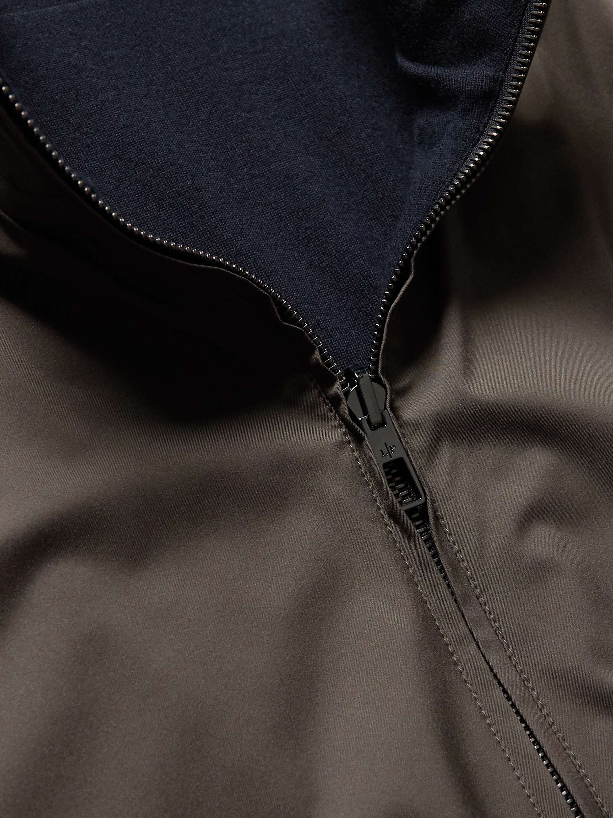 LORO PIANA Windmate Reversible Shell and Cashmere Bomber Jacket