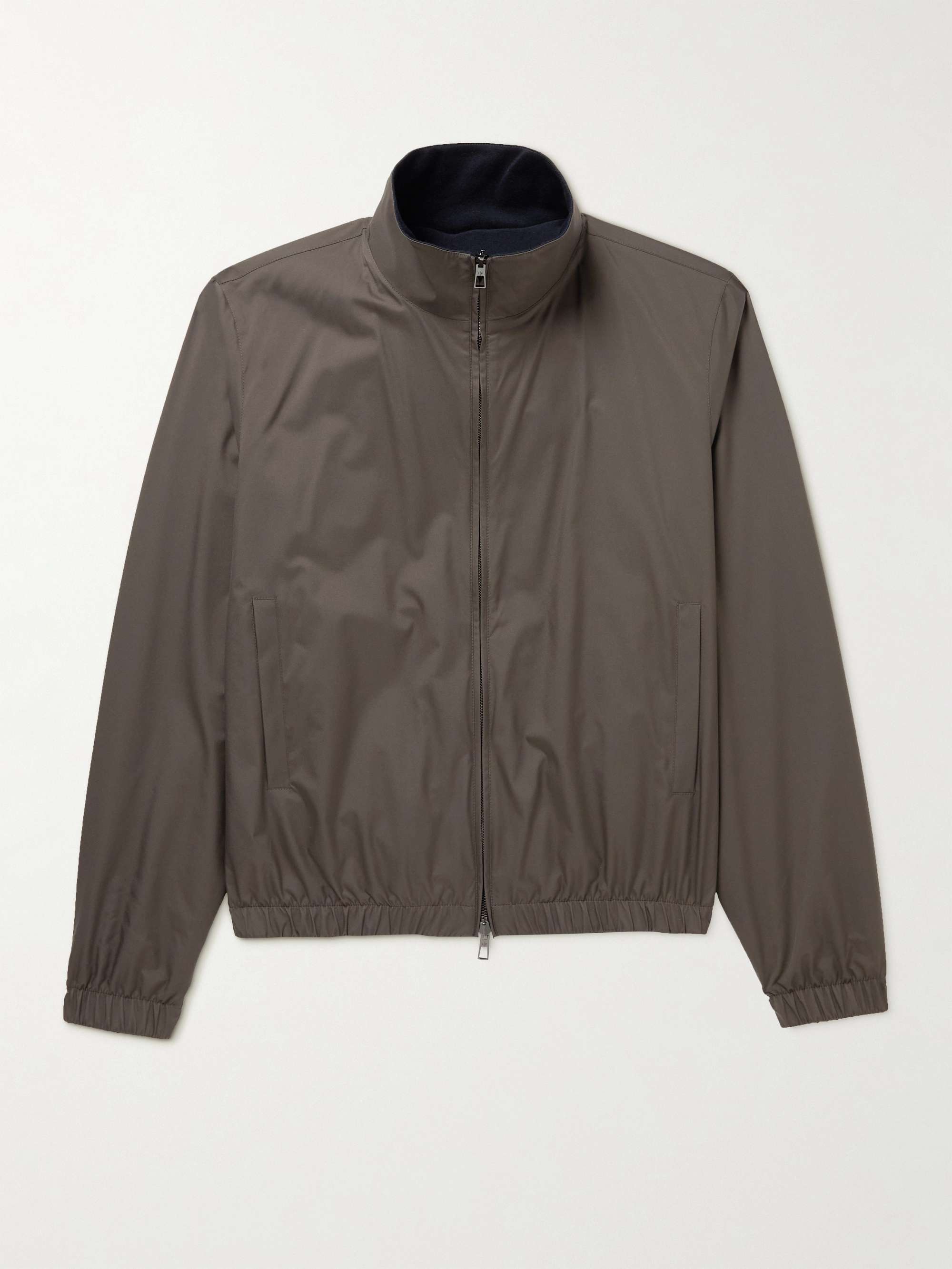 Winterburn Reversible Leather Jacket in Brown - Loro Piana