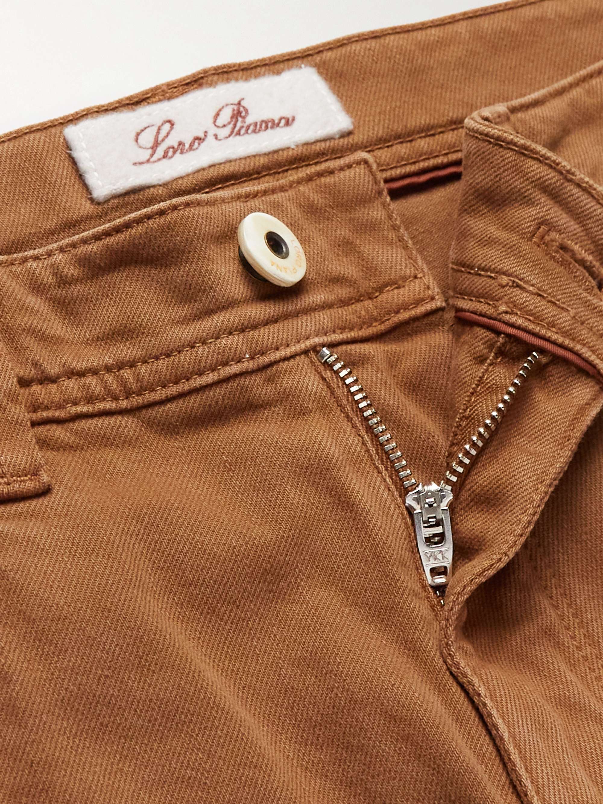LORO PIANA Straight-Leg Garment-Dyed Jeans