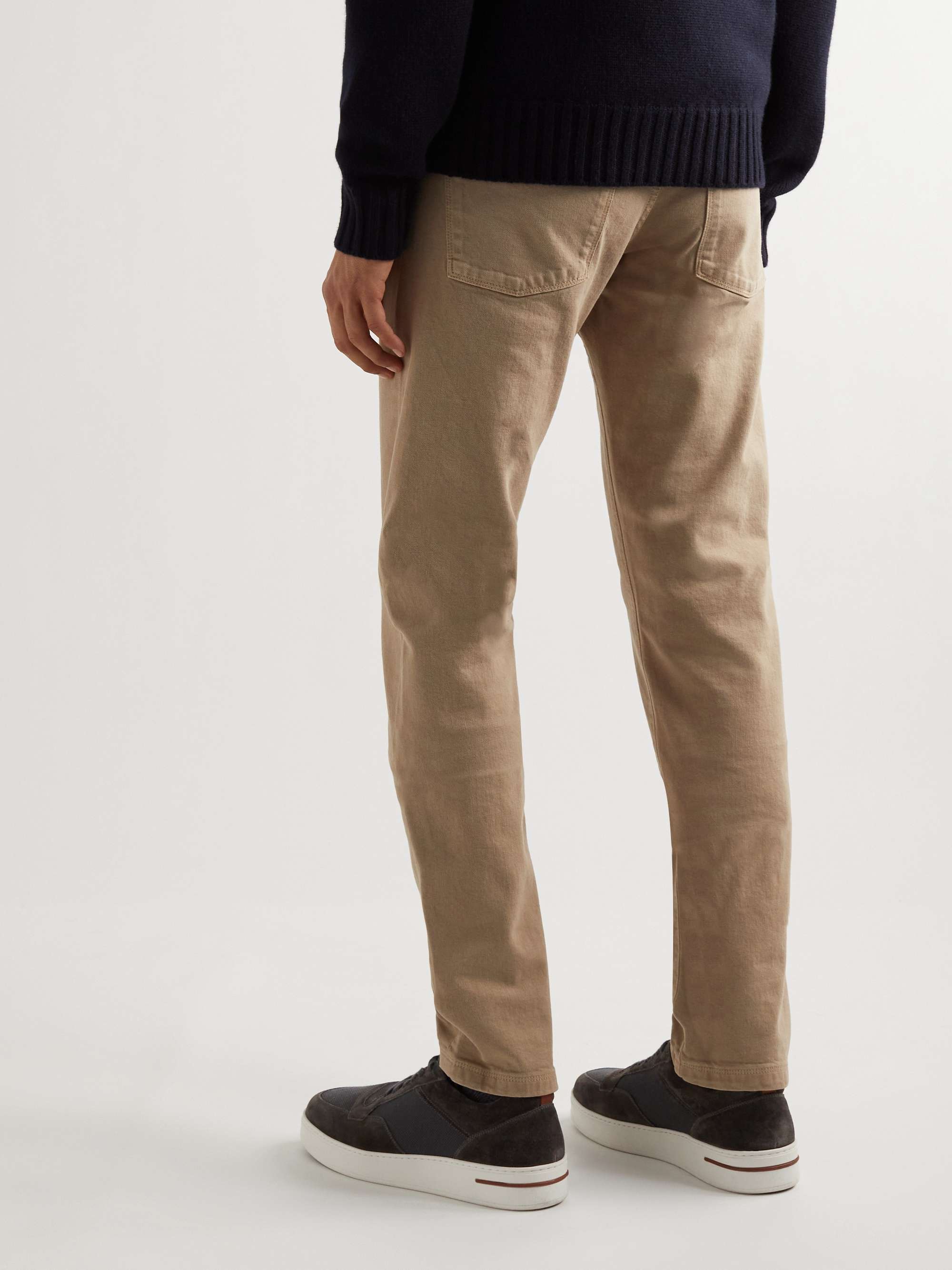 LORO PIANA Straight-Leg Garment-Dyed Jeans