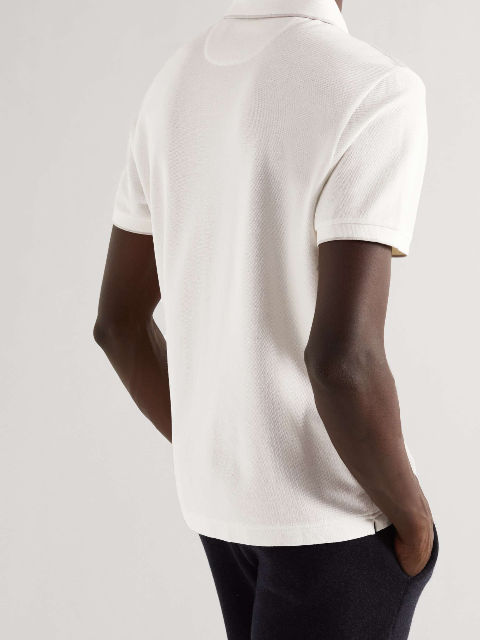LORO PIANA Regatta Stretch-Cotton Piqué Polo Shirt