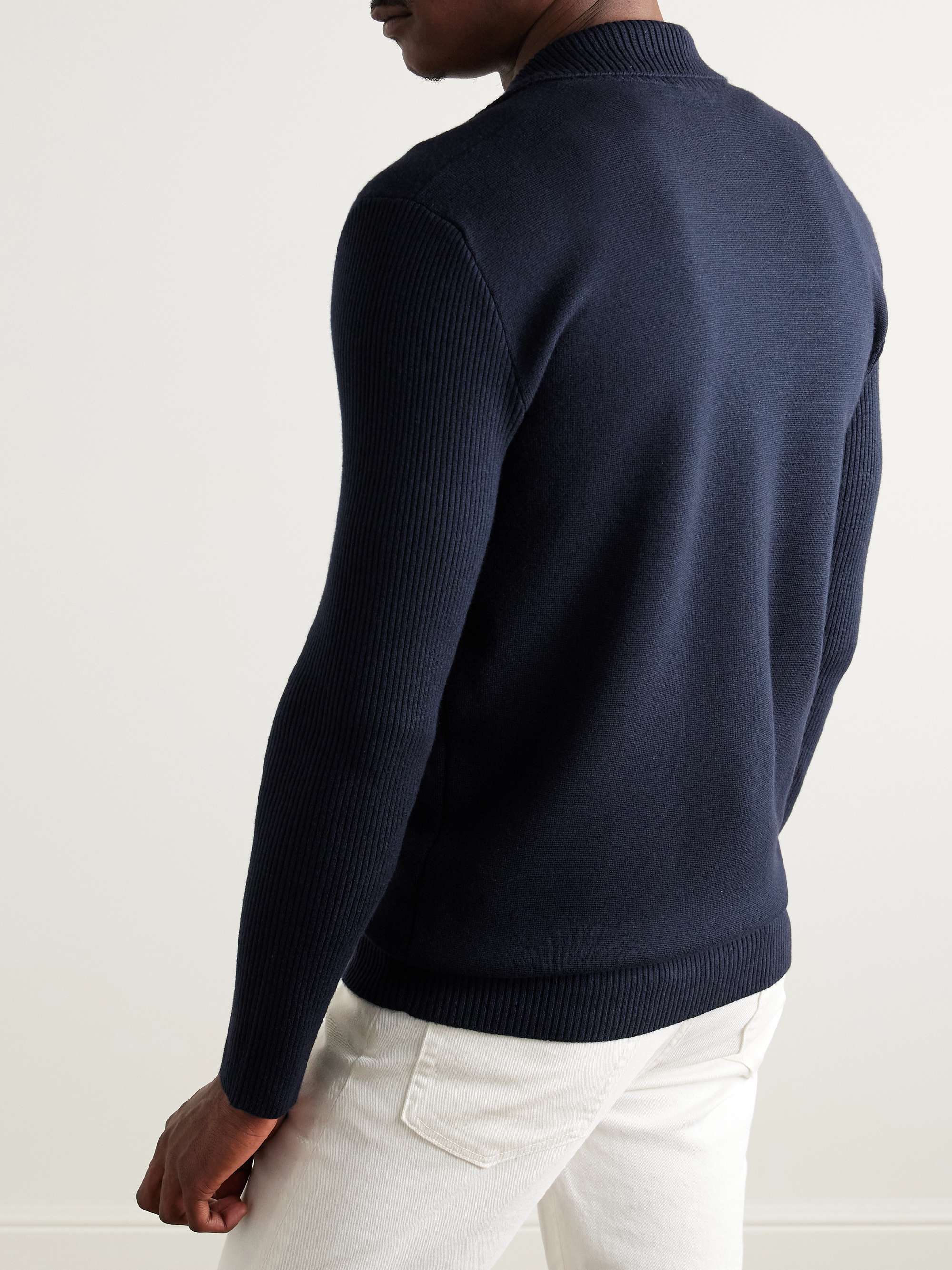LORO PIANA Cashmere and Silk-Blend Polo Shirt