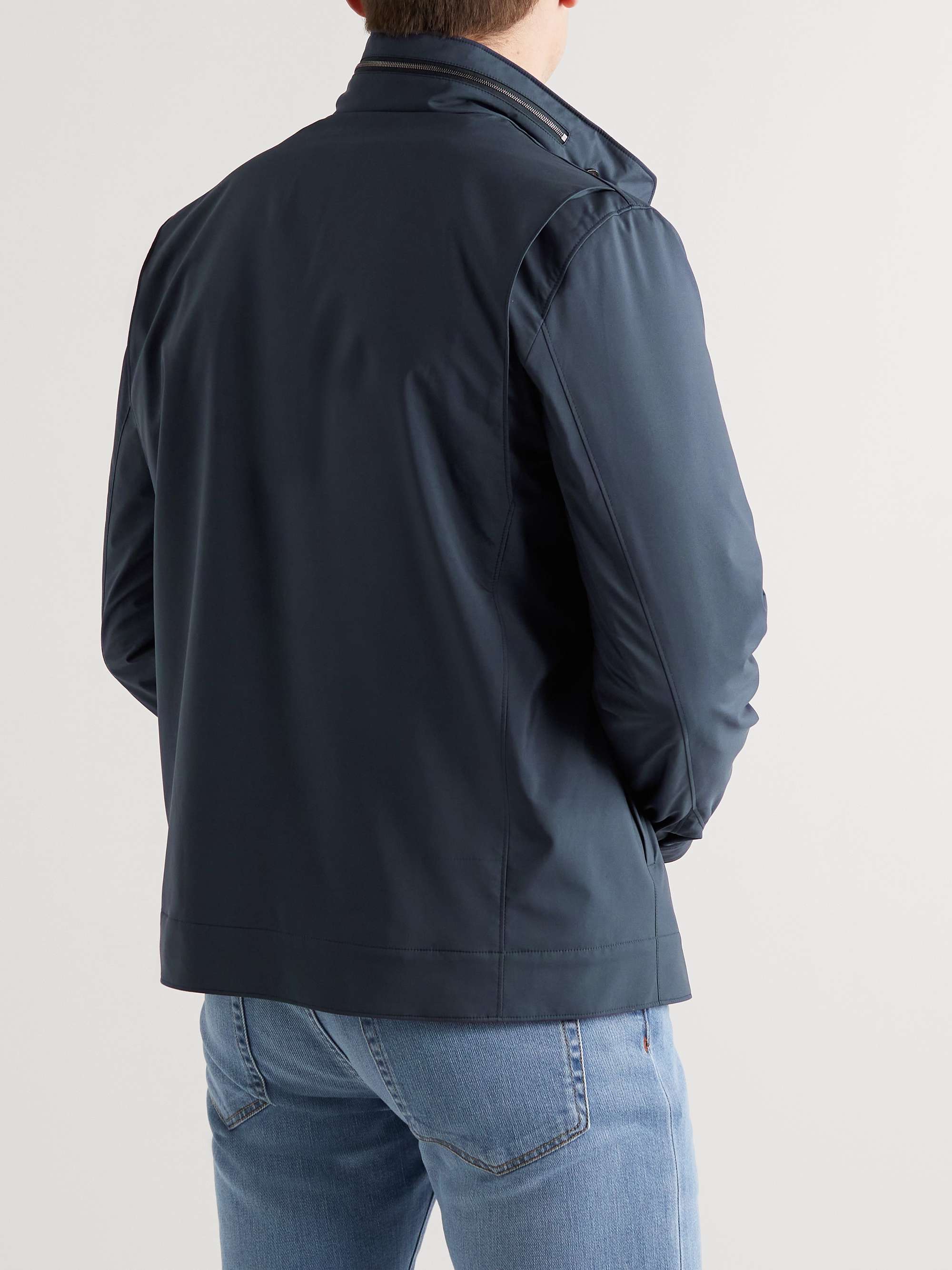 LORO PIANA Traveller Windmate Storm System Shell Hooded Jacket