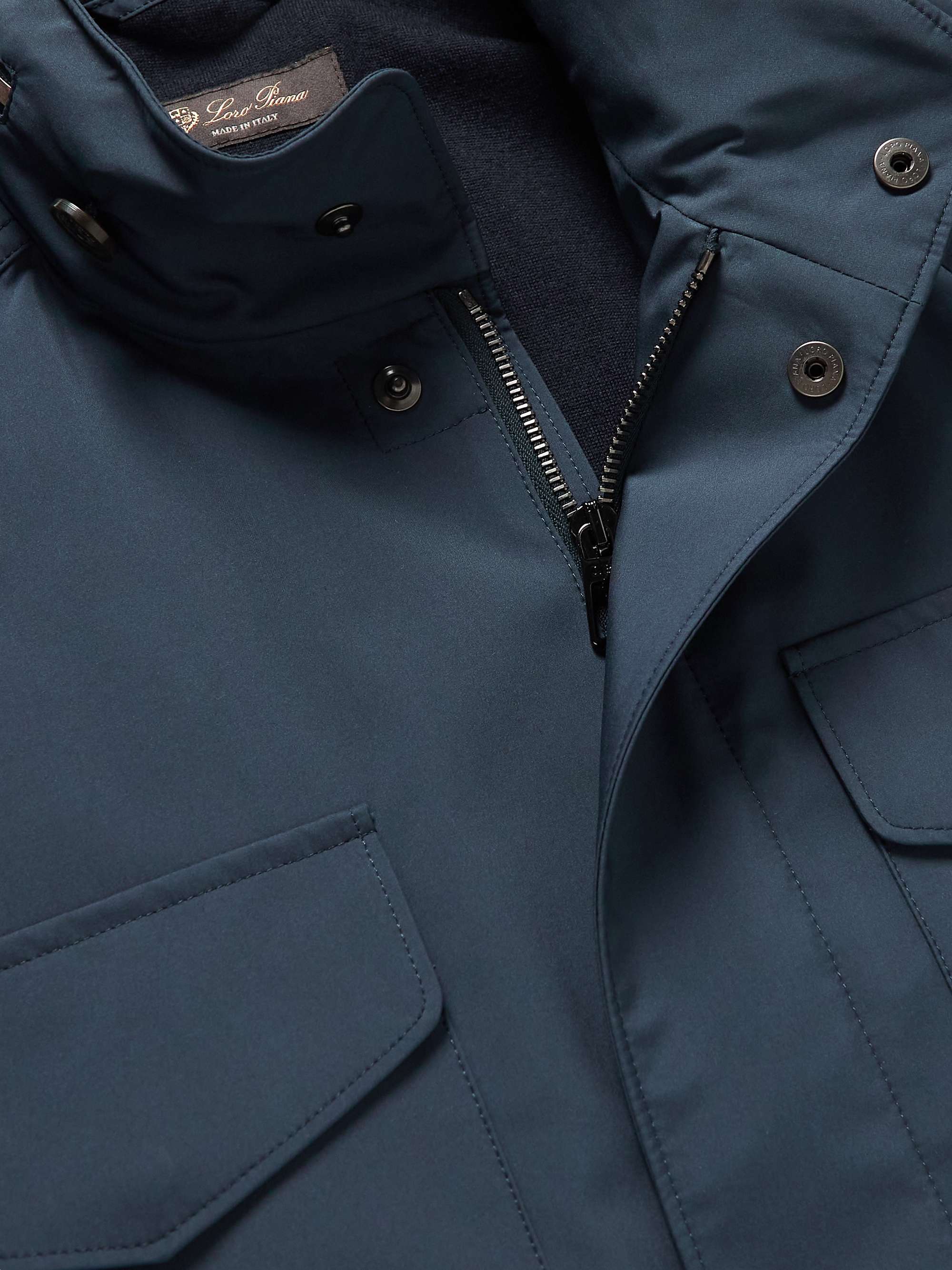 LORO PIANA Traveller Windmate Storm System Shell Hooded Jacket