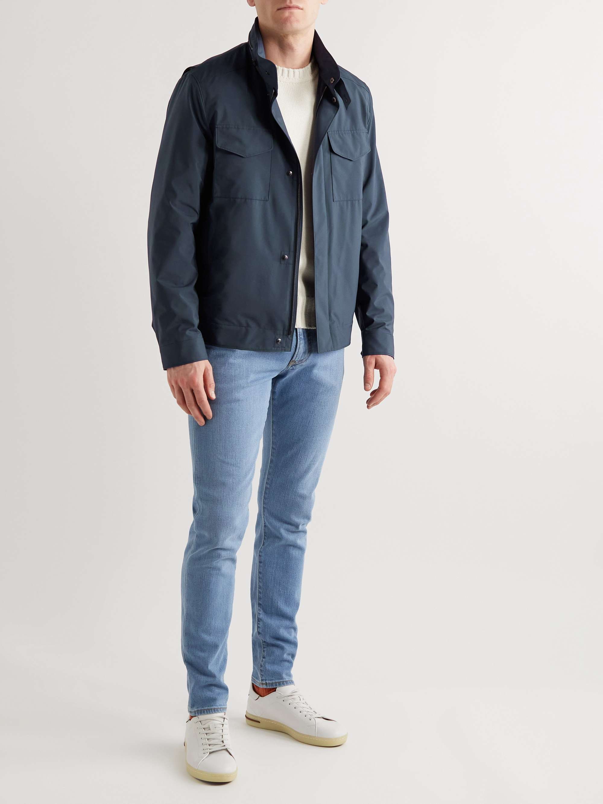 LORO PIANA Traveller Windmate Storm System Shell Hooded Jacket