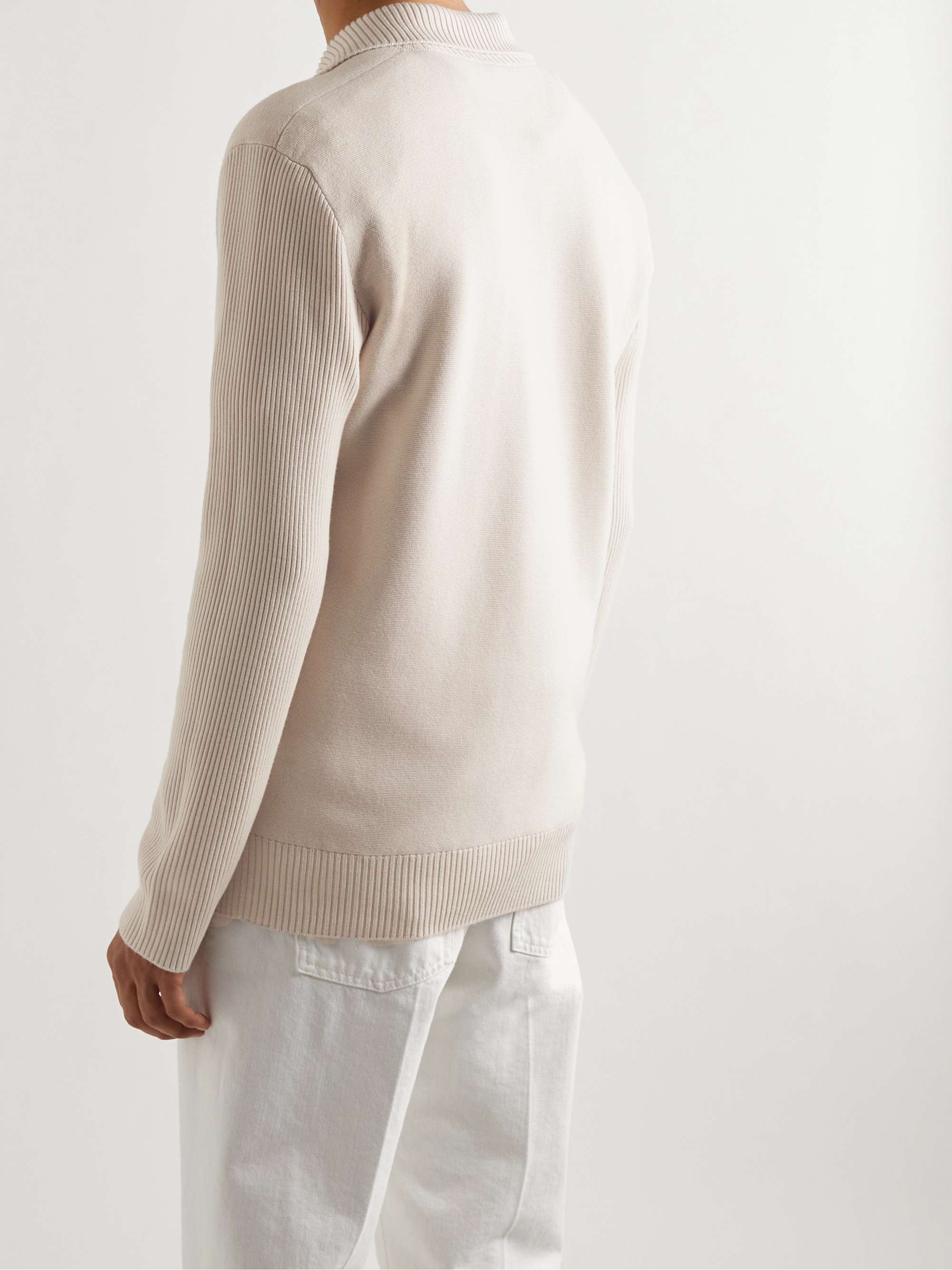 LORO PIANA Cashmere and Silk-Blend Polo Shirt
