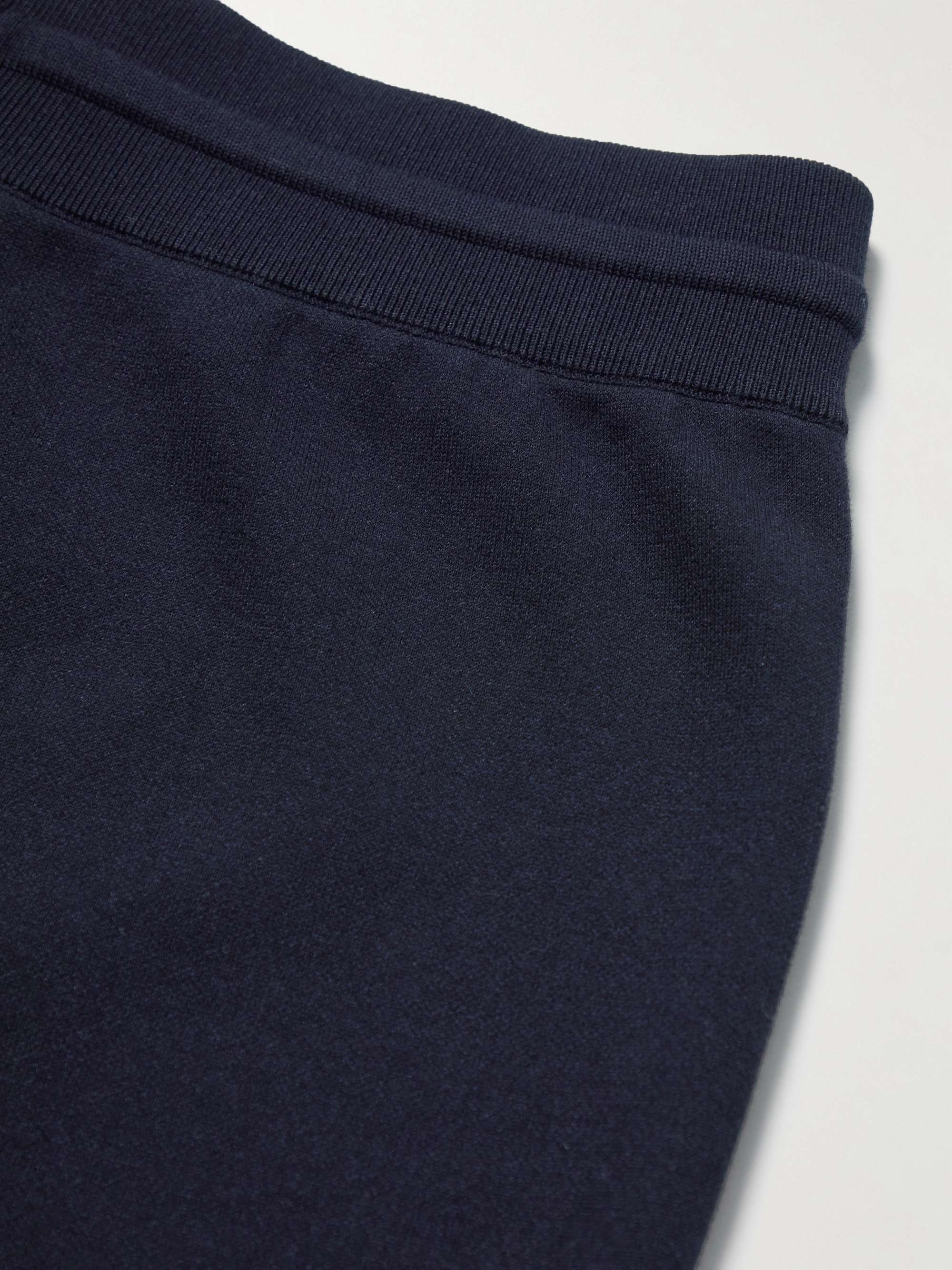 LORO PIANA Tapered Cotton-Blend Jersey Sweatpants