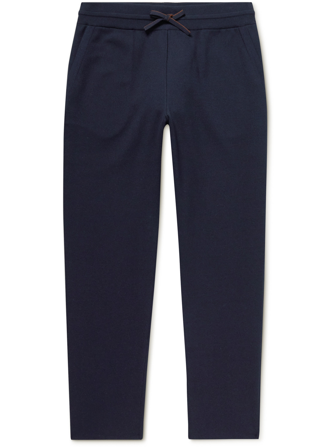 Loro Piana - Tapered Cotton-Blend Jersey Sweatpants - Men - Blue - XXXL