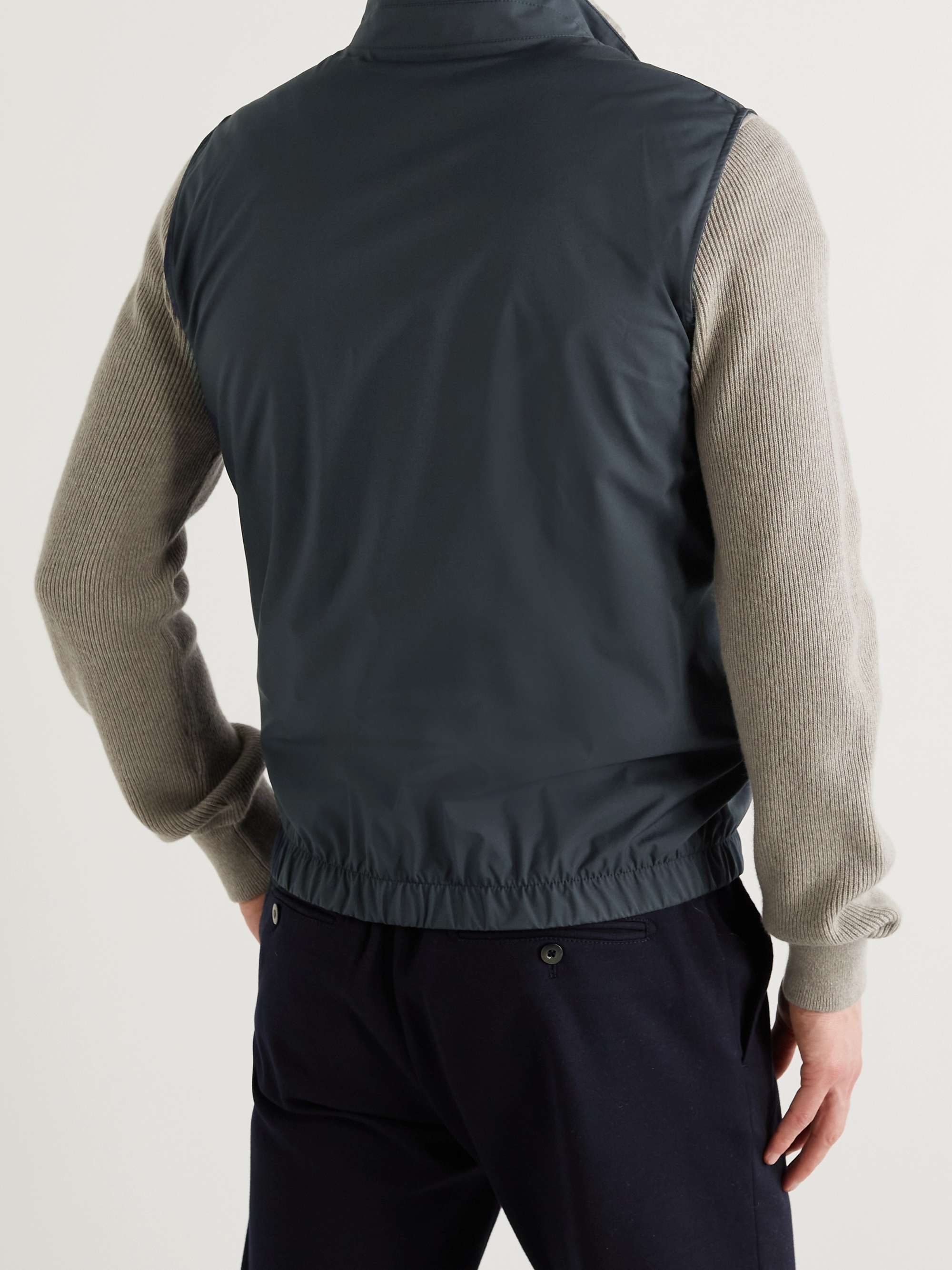 LORO PIANA Slim-Fit Storm System Reversible Nylon and Wool Gilet