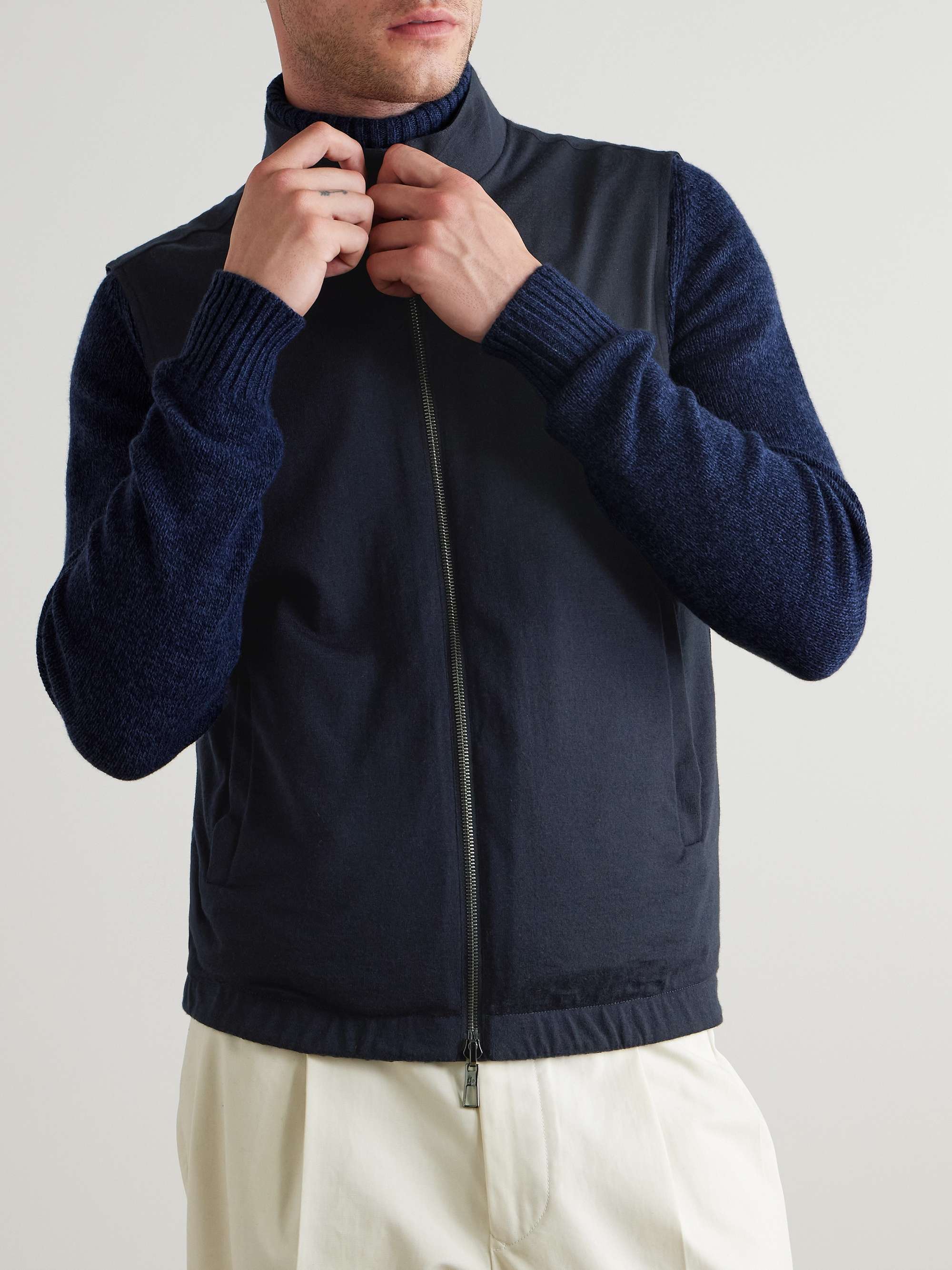 LORO PIANA Slim-Fit Storm System Reversible Nylon and Wool Gilet