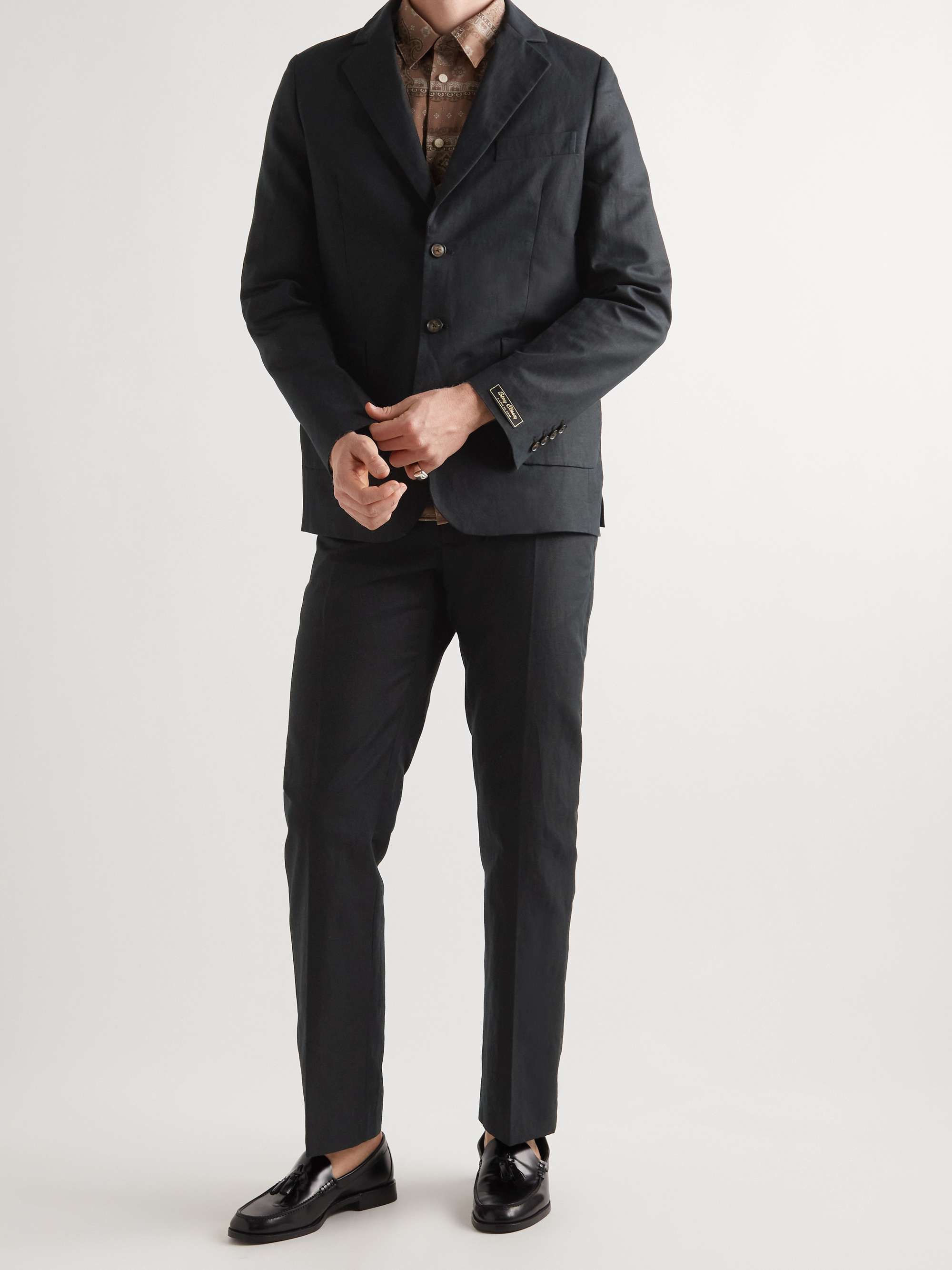 A KIND OF GUISE Cotton and Linen-Blend Blazer