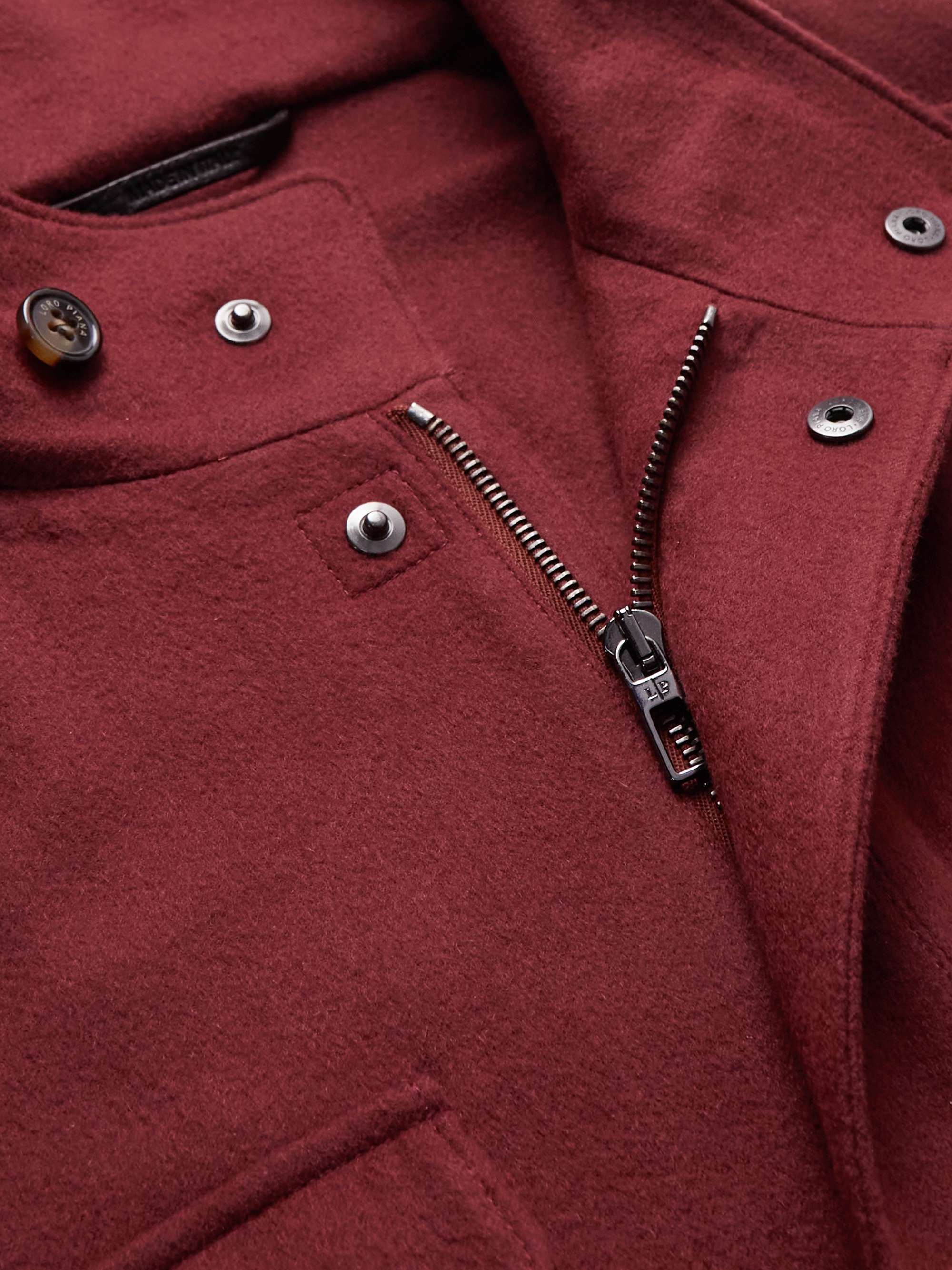 LORO PIANA Traveller Cashmere and Ribbed-Knit Jacket